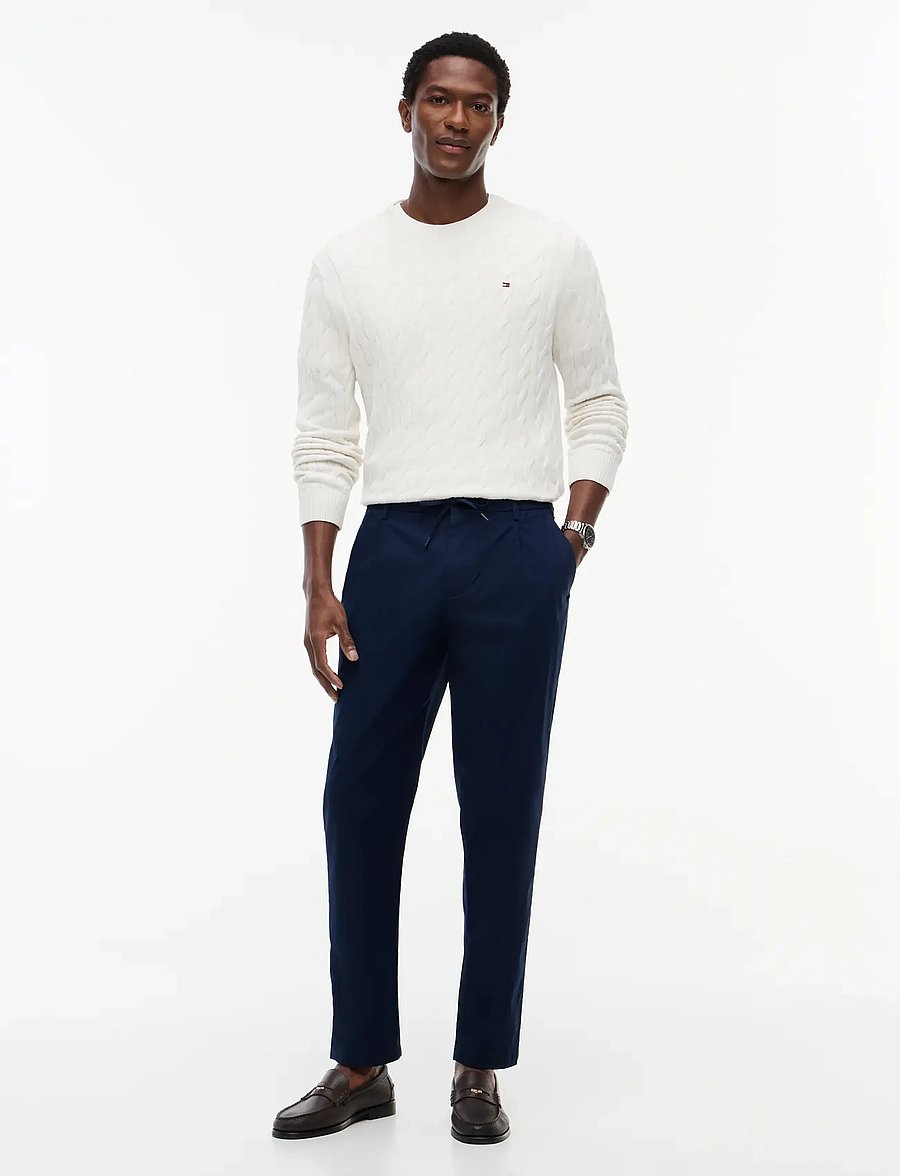 Tommy Hilfiger - HARLEM 3/4 EL TECH TWILL - carbon navy - 3