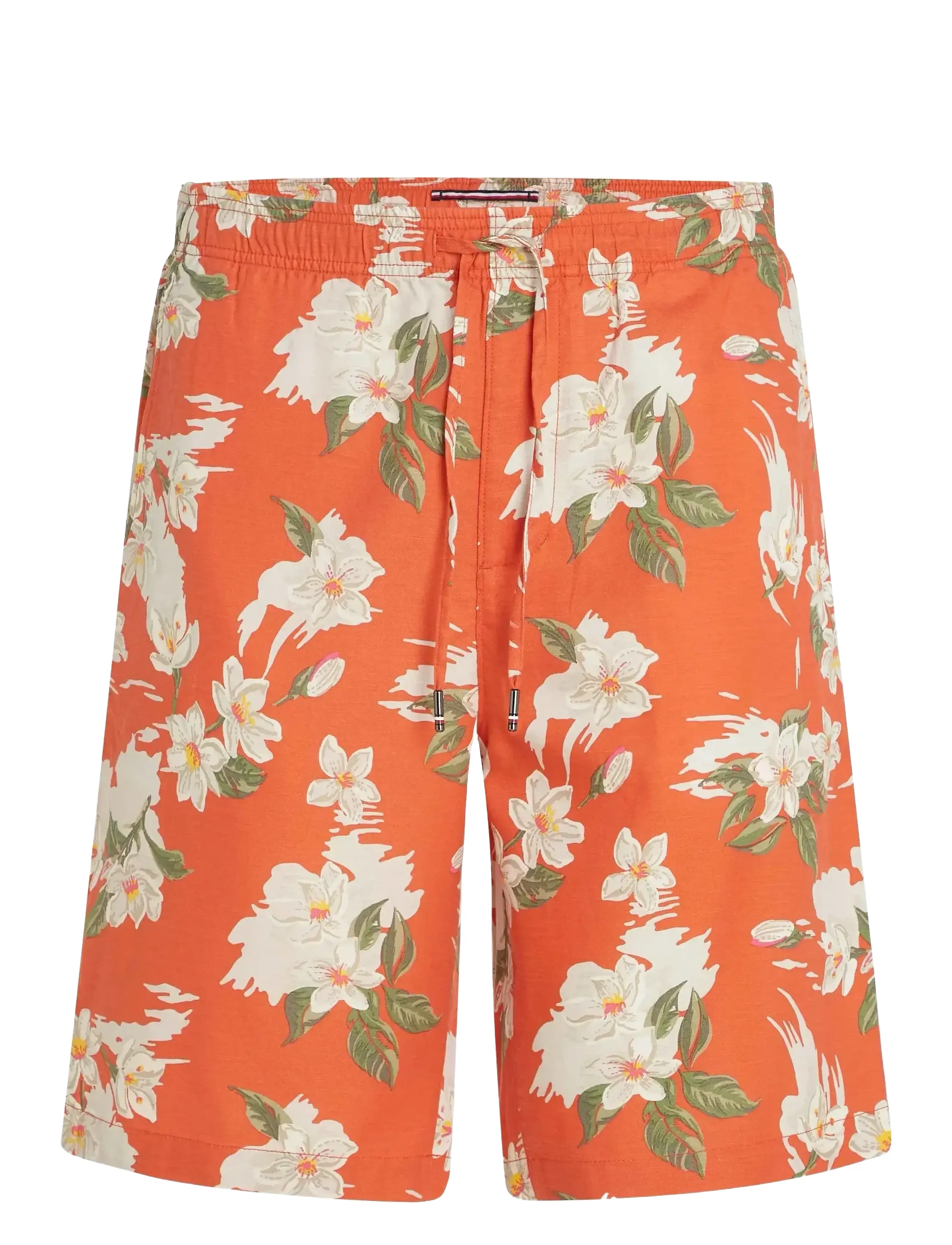 Tommy Hilfiger MERCER 7IN WASH CO LY FLRL SHORT - Deals - BRILLIANT ORANGE / ALLOVER / orange
