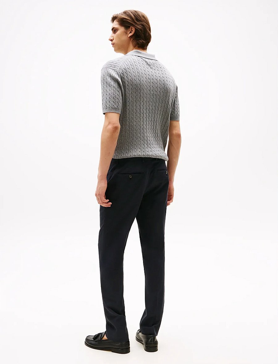 Tommy Hilfiger - DC DENTON OXFORD PANTS - anzugshosen - desert sky - 4