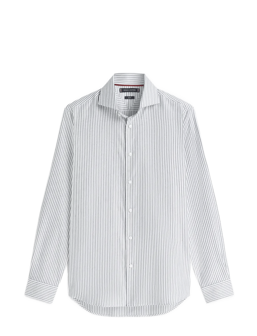 Tommy Hilfiger - DC ROYAL OXFORD ITHACA SHIRT - freizeithemden - carbon navy white - 1