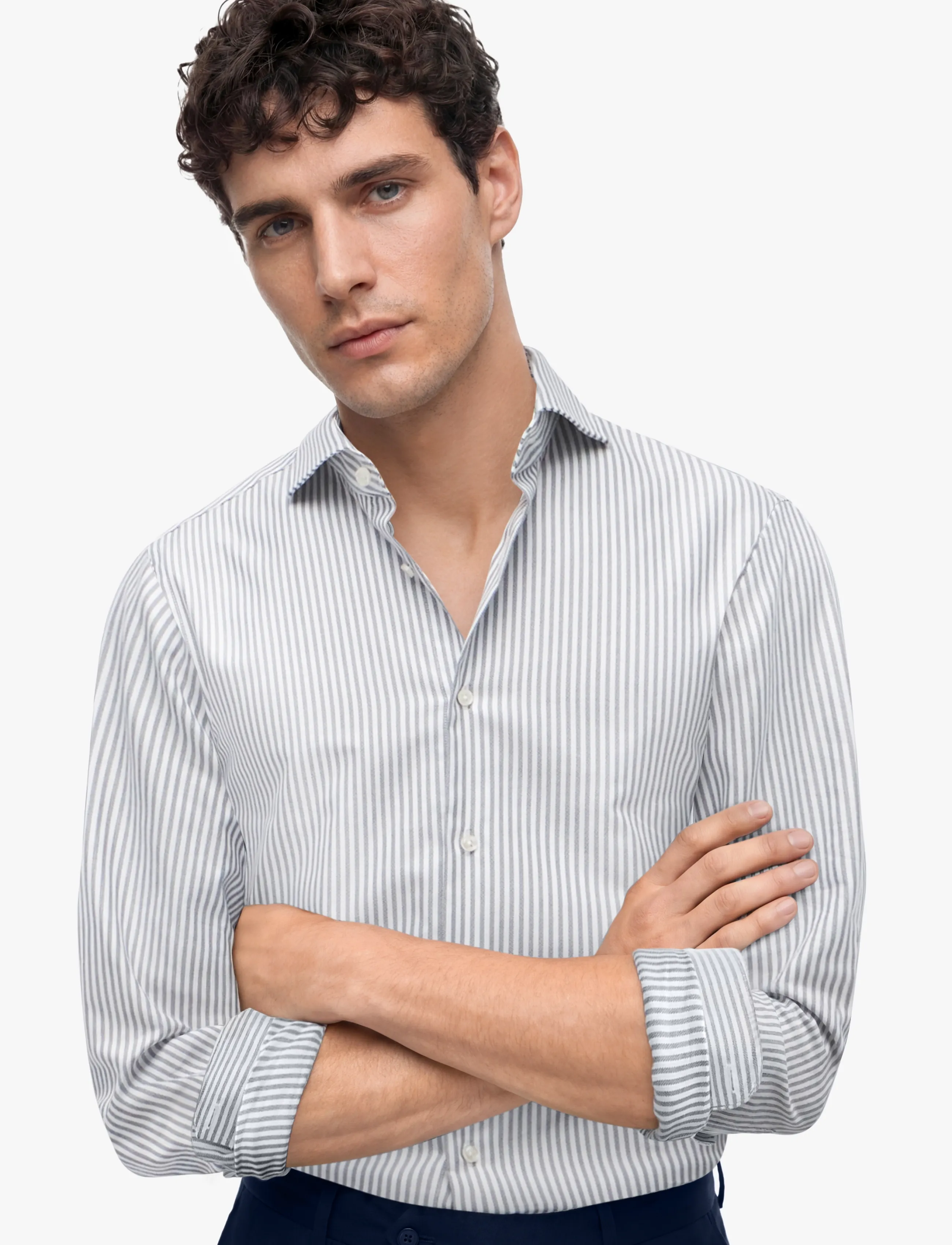 Tommy Hilfiger - DC ROYAL OXFORD ITHACA SHIRT - casual skjorter - carbon navy white - 3