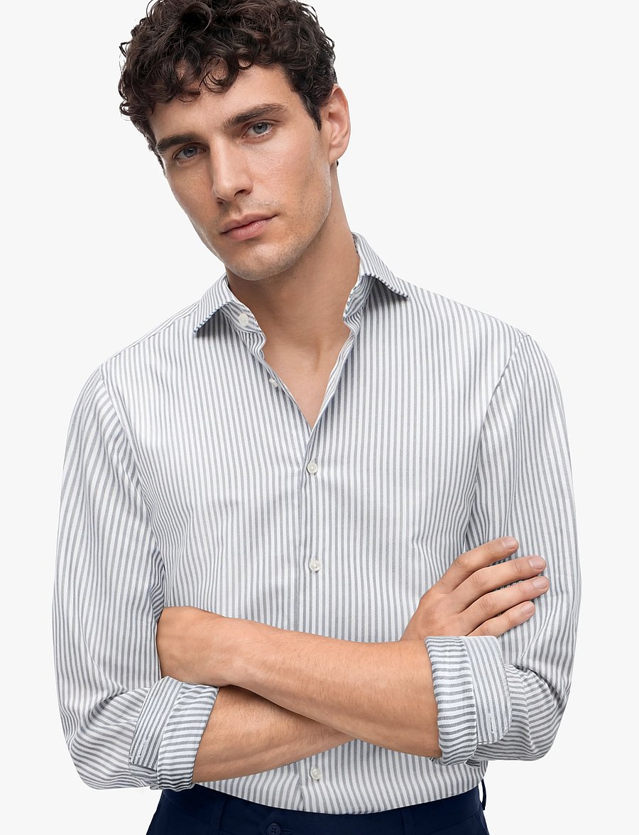 Tommy Hilfiger - DC ROYAL OXFORD ITHACA SHIRT - freizeithemden - carbon navy white - 3
