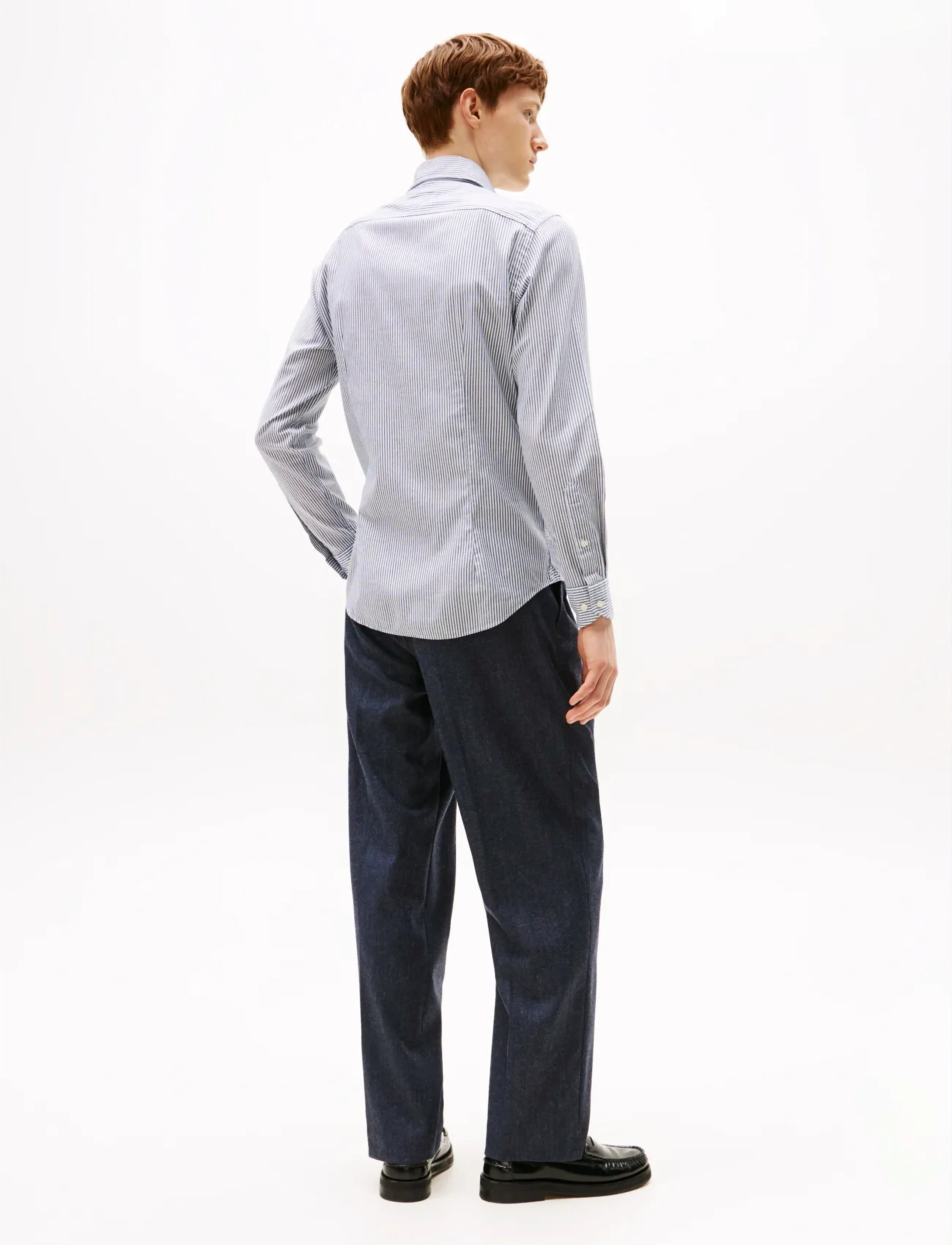 Tommy Hilfiger - DC ROYAL OXFORD ITHACA SHIRT - vabaajasärgid - preppy navy white - 3