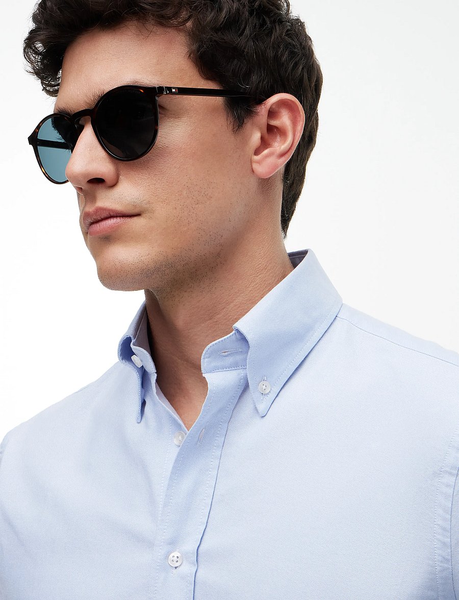 Tommy Hilfiger - NY BUTTON DOWN OXFORD SHIRT - oxford shirts - sweet blue white - 3