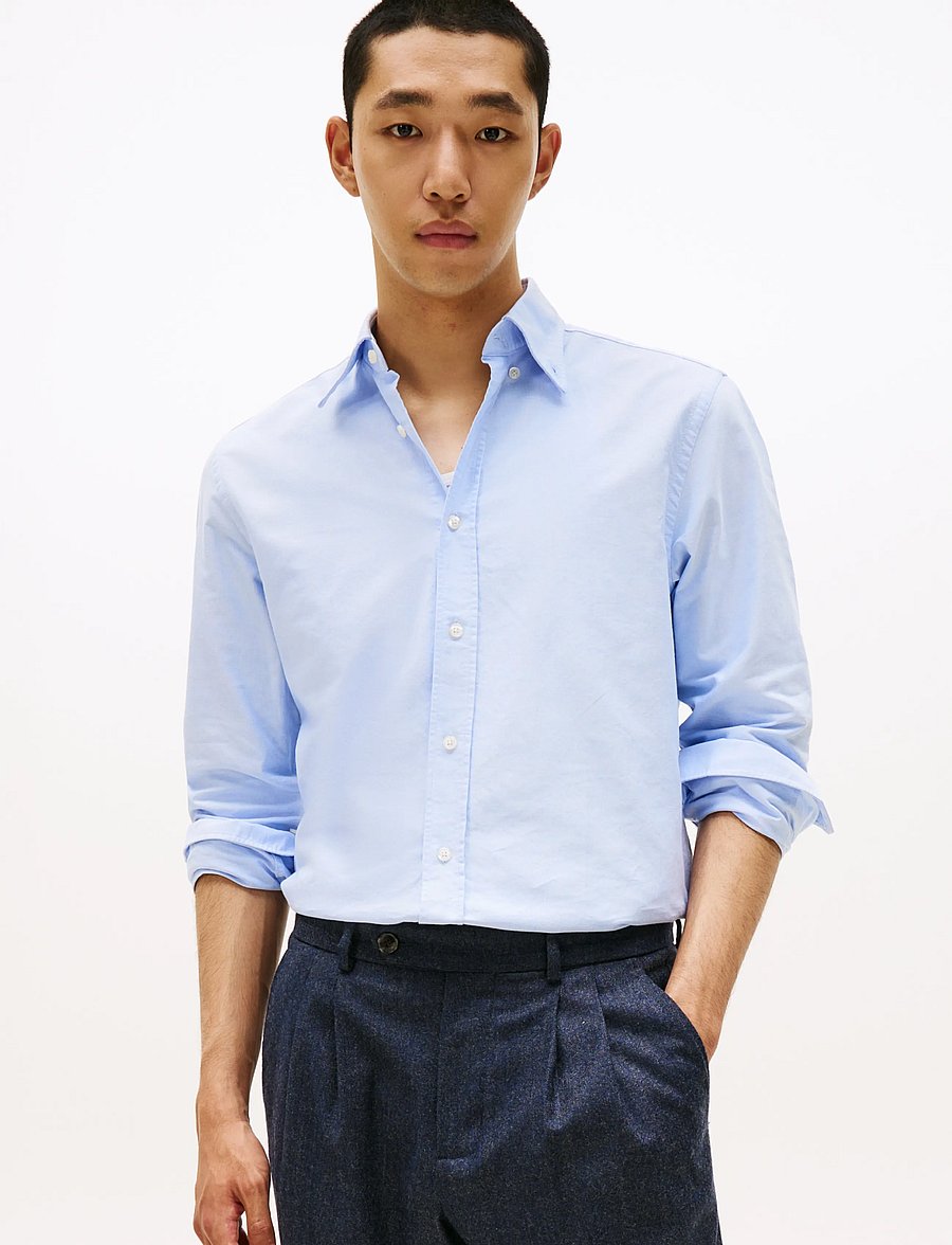 Tommy Hilfiger - NY BUTTON DOWN OXFORD SHIRT - oxford shirts - sweet blue white - 5