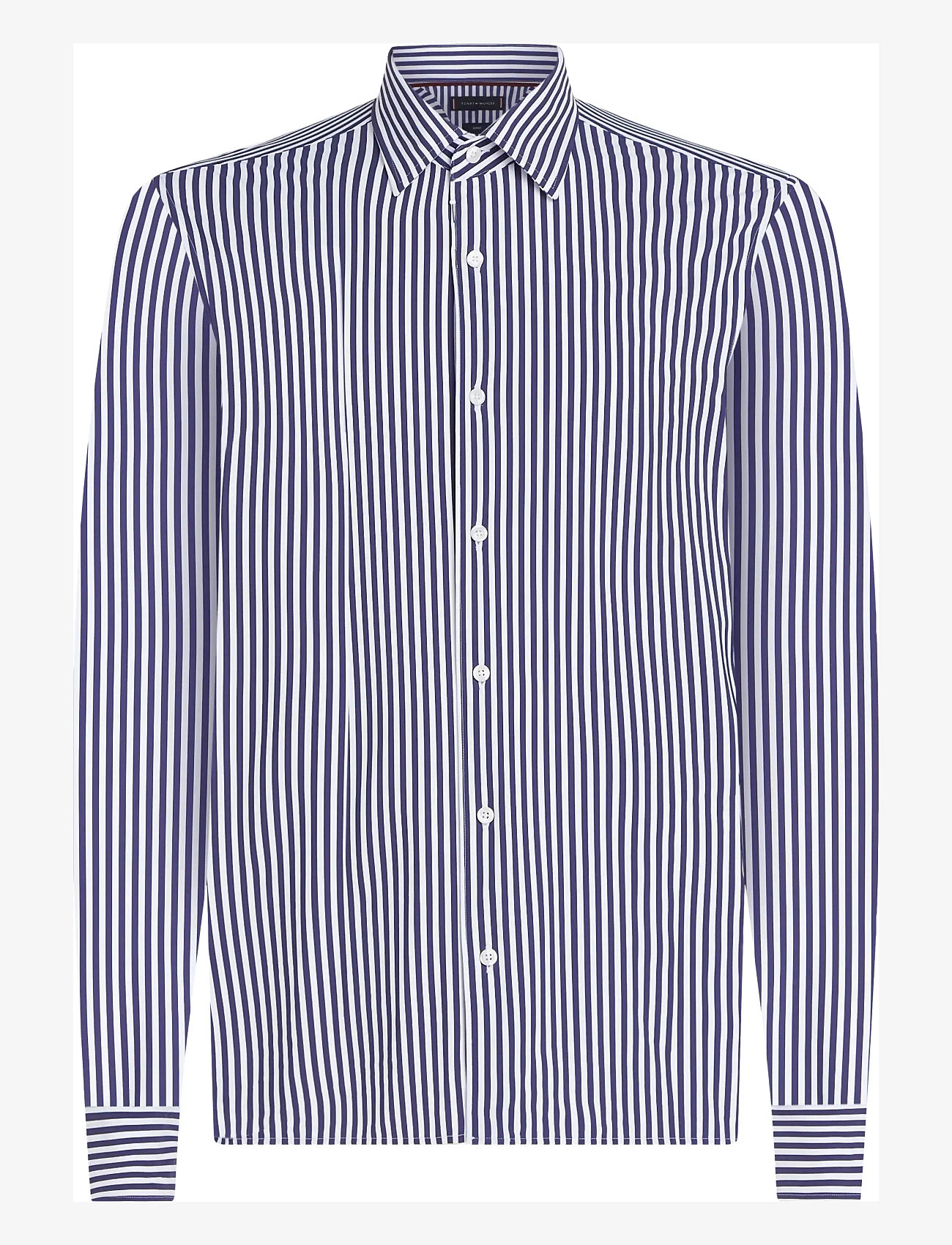 Tommy Hilfiger - DC PERFORMANCE KNTD STP SHIRT - basic skjortor - carbon navy white - 0