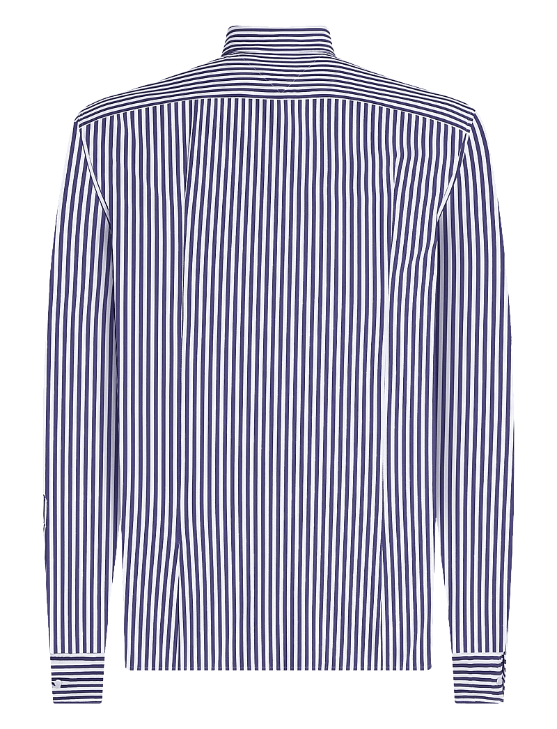 Tommy Hilfiger - DC PERFORMANCE KNTD STP SHIRT - basic skjortor - carbon navy white - 1