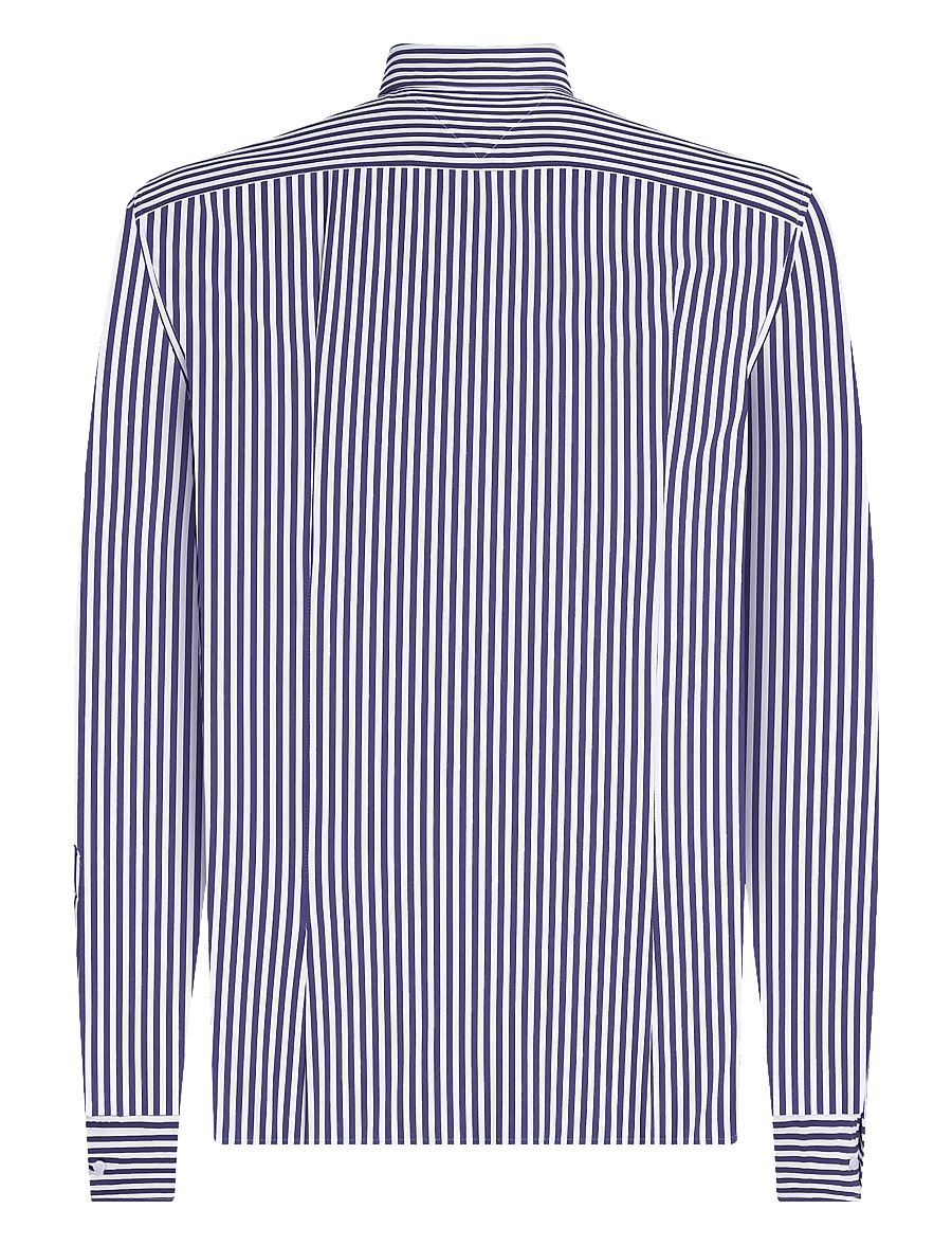 Tommy Hilfiger - DC PERFORMANCE KNTD STP SHIRT - triibulised särgid - carbon navy white - 1