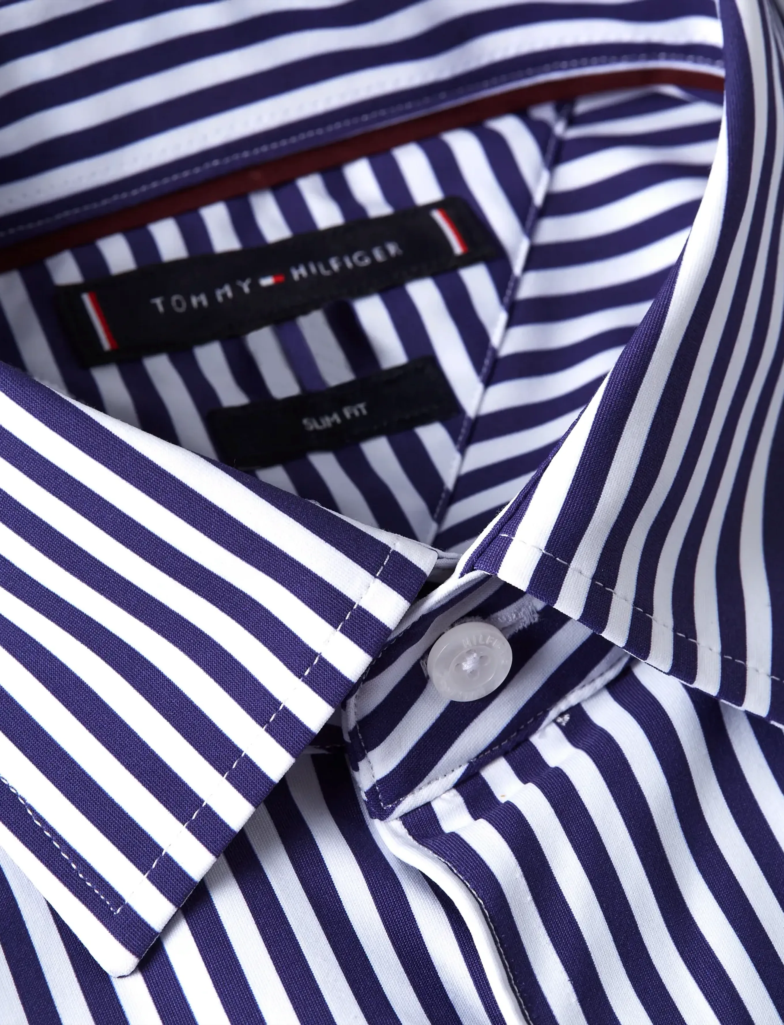 Tommy Hilfiger - DC PERFORMANCE KNTD STP SHIRT - triibulised särgid - carbon navy white - 3