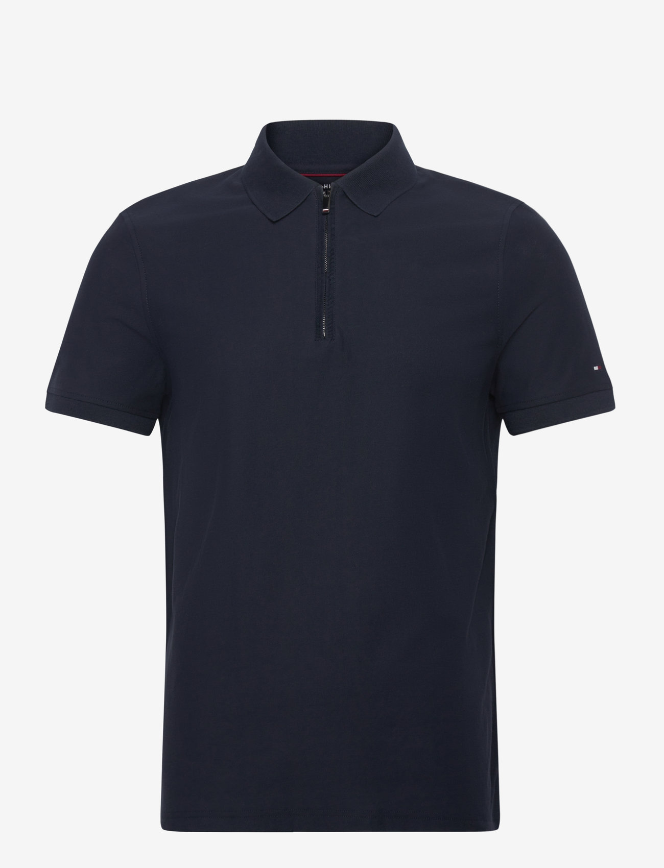 Tommy Hilfiger - DC PERFORMANCE ZIP POLO - short-sleeved polos - desert sky - 0