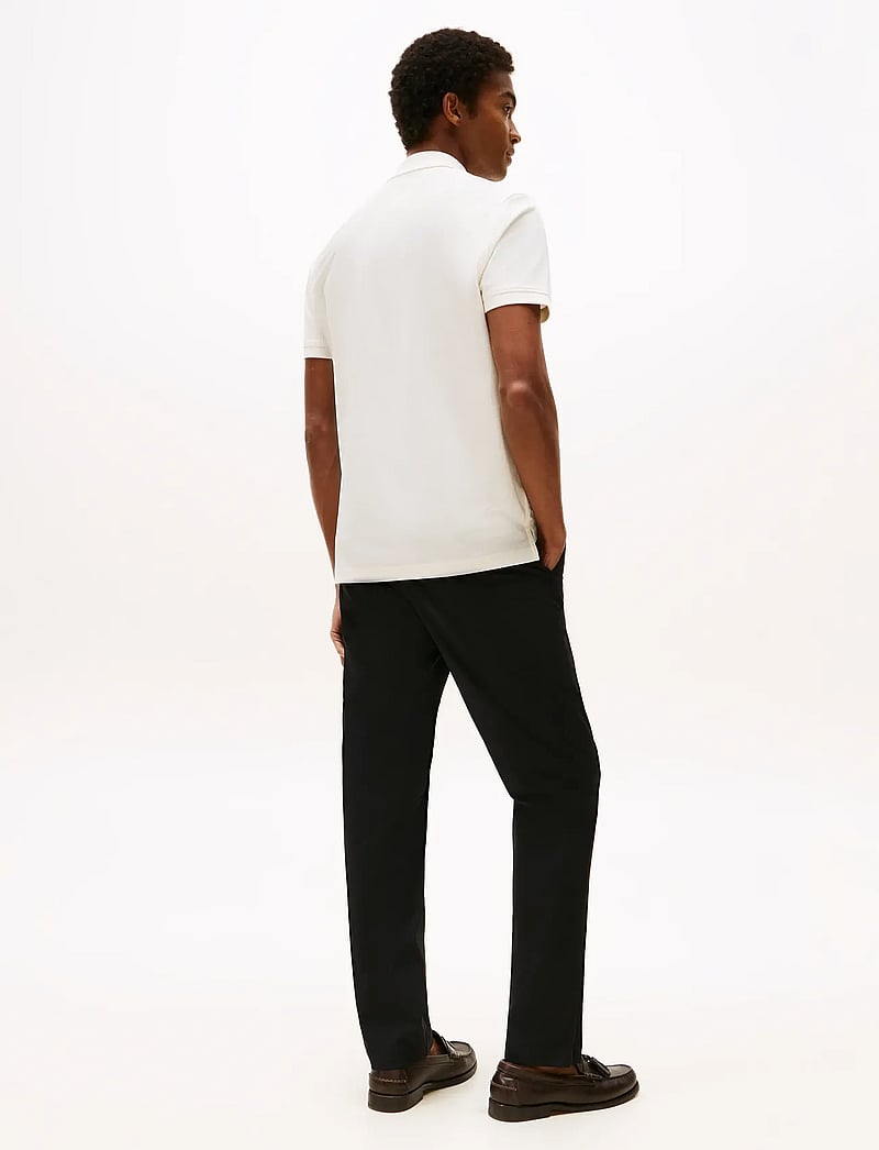 Tommy Hilfiger - DC PERFORMANCE ZIP POLO - kortærmede poloer - ivory petal - 4