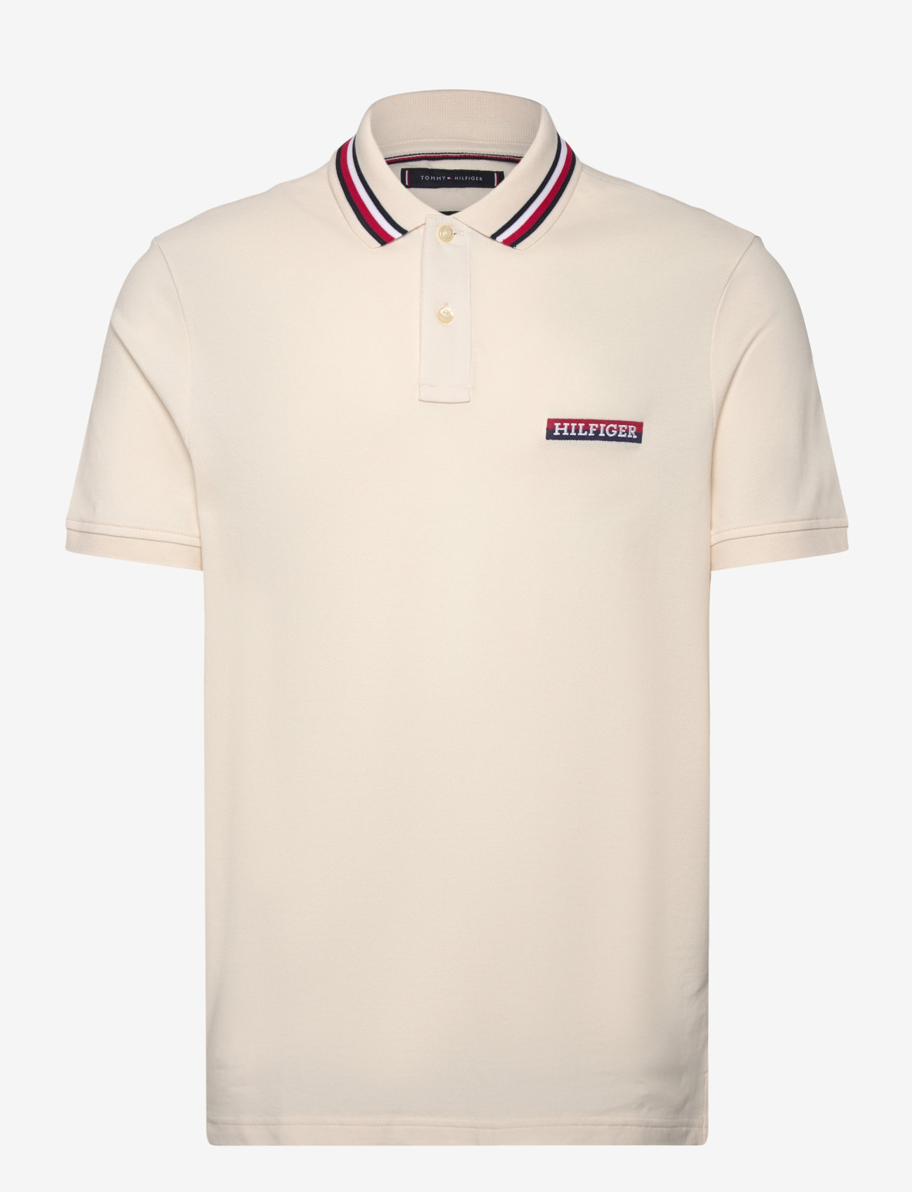 Tommy Hilfiger - HILFIGER TIPPED REG POLO - kortärmade pikéer - ivory petal - 1