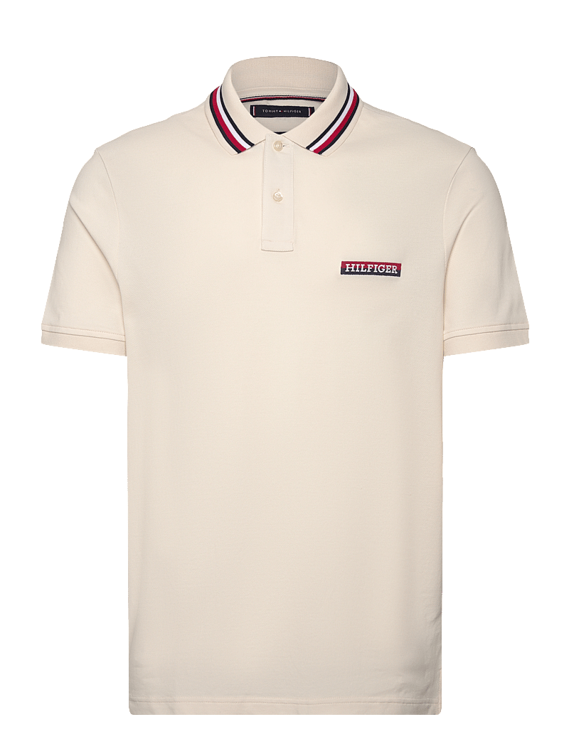 Tommy Hilfiger - HILFIGER TIPPED REG POLO - kortärmade pikéer - ivory petal - 1