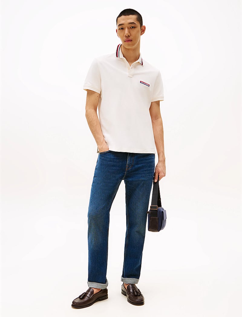 Tommy Hilfiger - HILFIGER TIPPED REG POLO - kortärmade pikéer - ivory petal - 3