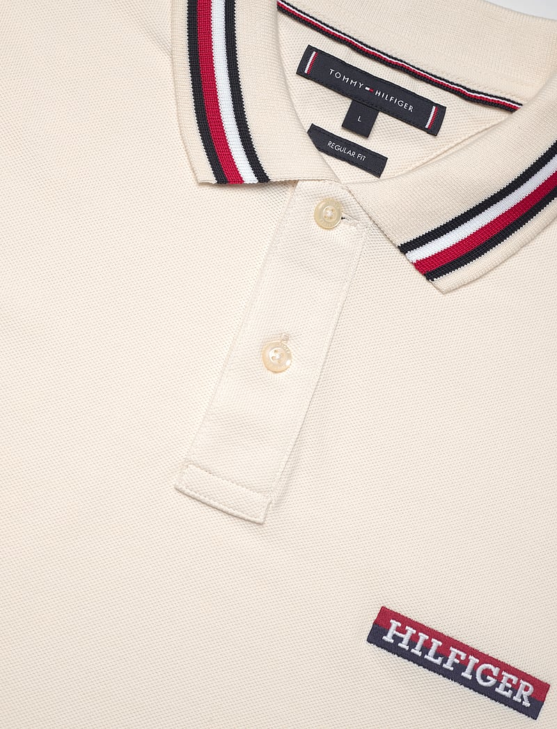 Tommy Hilfiger - HILFIGER TIPPED REG POLO - kortärmade pikéer - ivory petal - 5