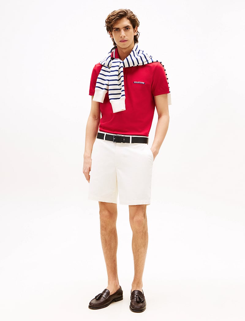 Tommy Hilfiger - HILFIGER TIPPED REG POLO - kortärmade pikéer - medium red - 2