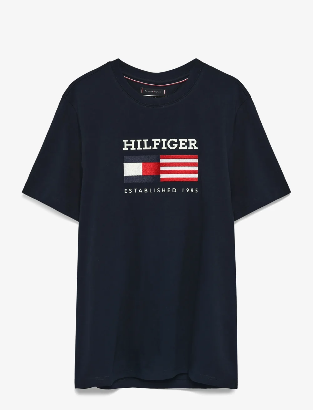 Tommy Hilfiger - AMERICANA MONOTYPE FLAG BOX TEE - kurzärmelig - desert sky - 1