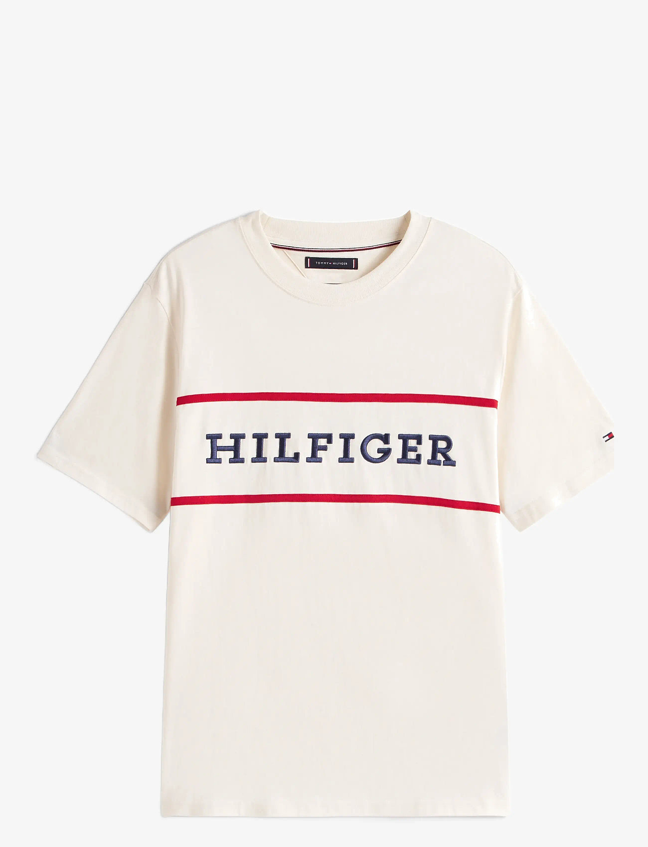 Tommy Hilfiger - AMERICANA COLOURBLOCK TEE - ivory petal - 1