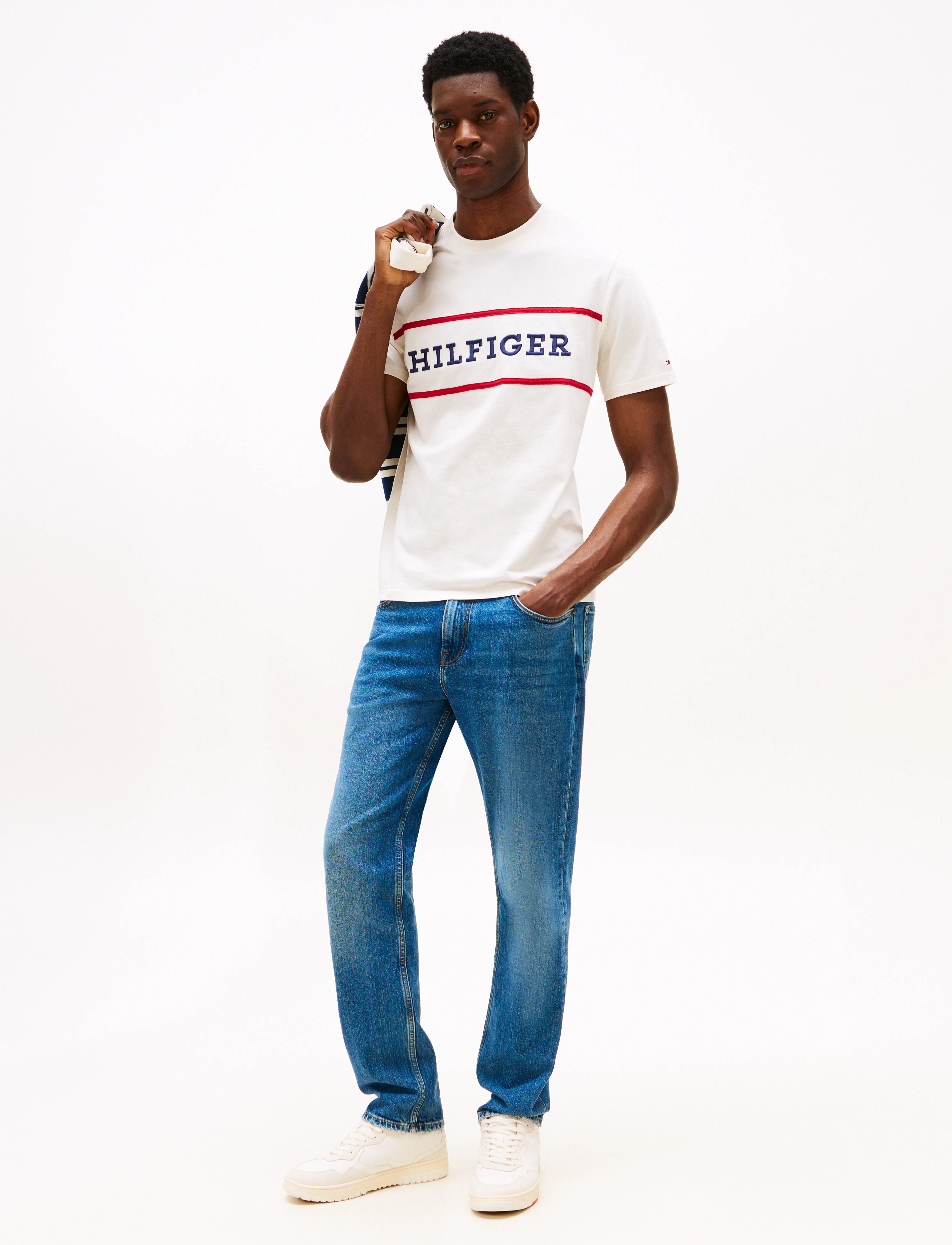 Tommy Hilfiger - AMERICANA COLOURBLOCK TEE - ivory petal - 2