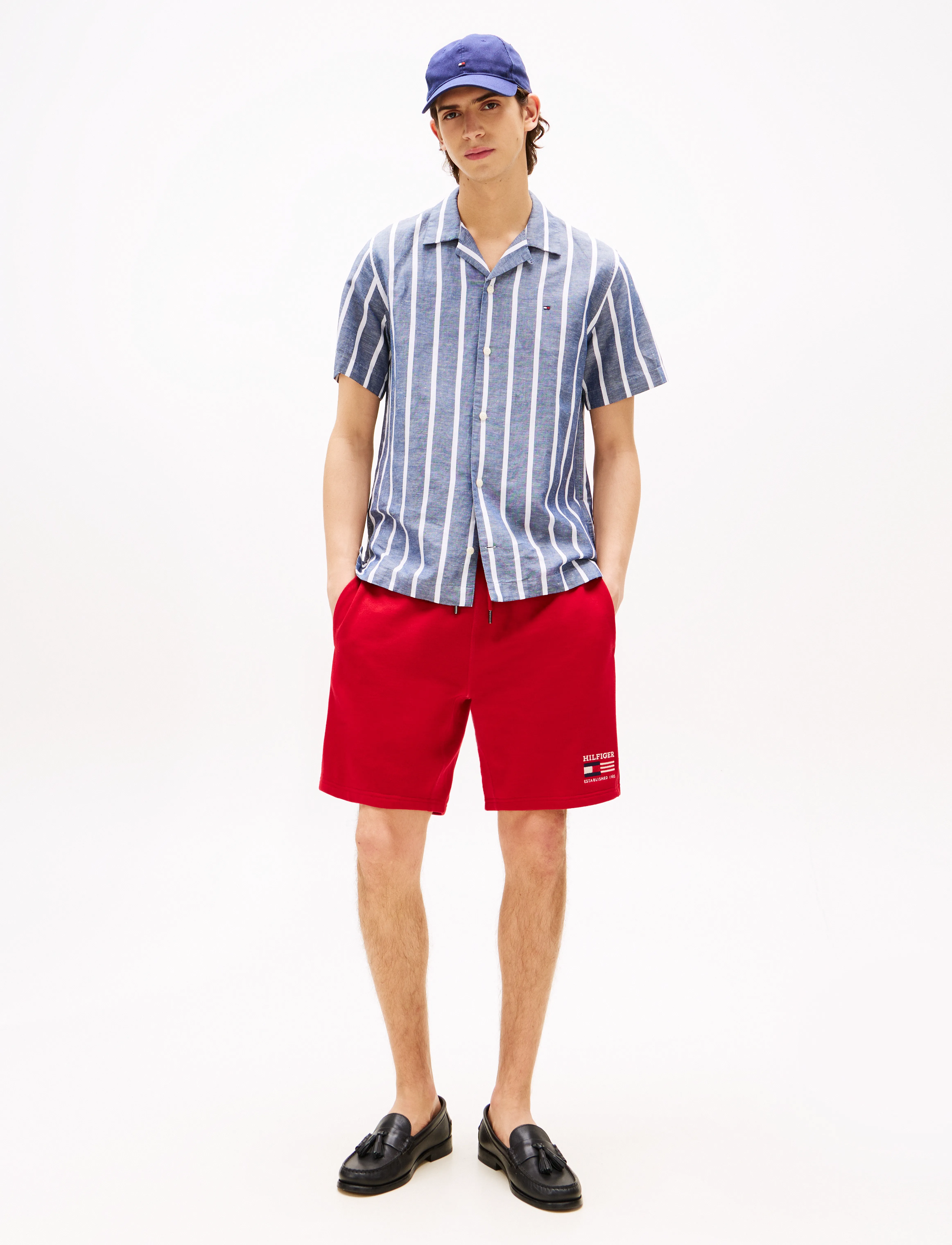 Tommy Hilfiger AMERICANA SHORTS - Apsipirkite pagal stilių - MEDIUM RED / red