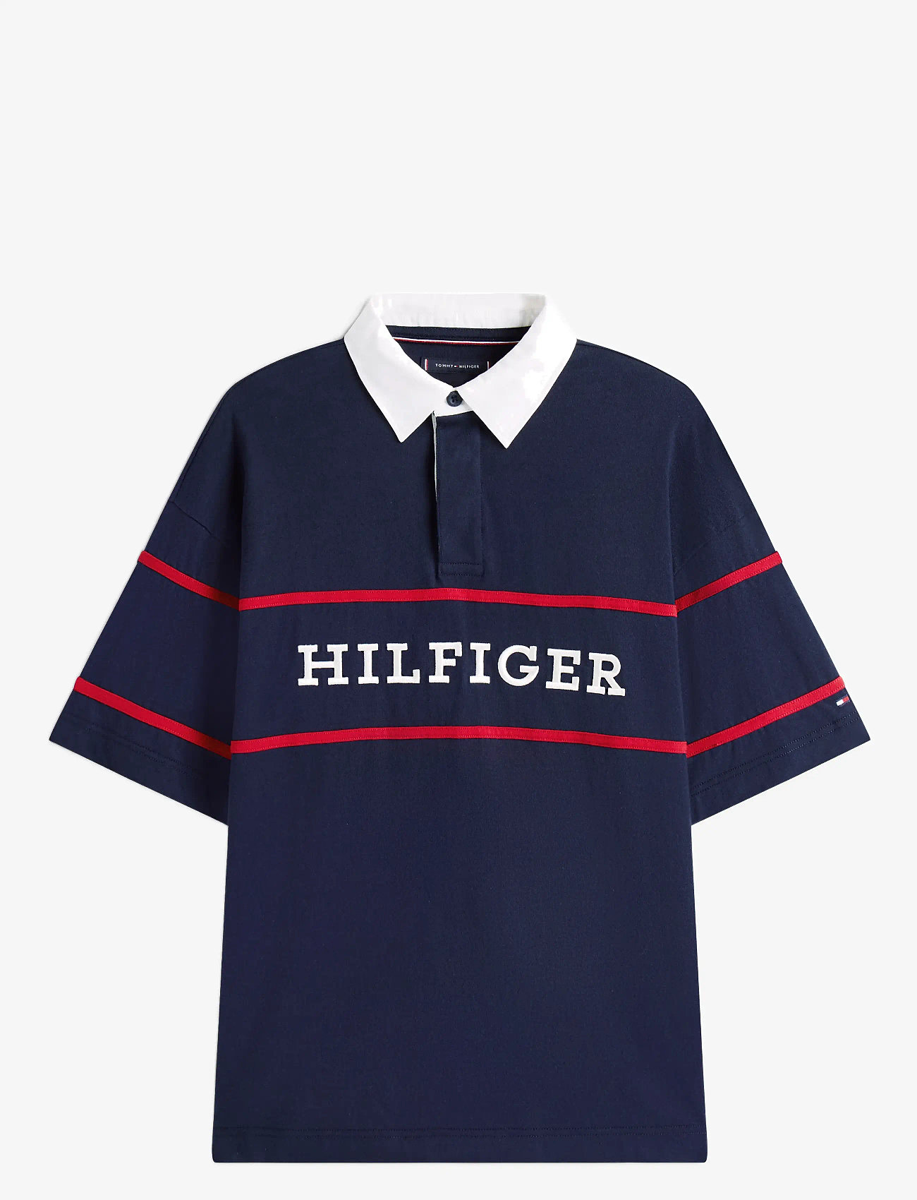 Tommy Hilfiger - AMERICANA COLOURBLOCK SS RUGBY - kortærmede poloer - desert sky - 1