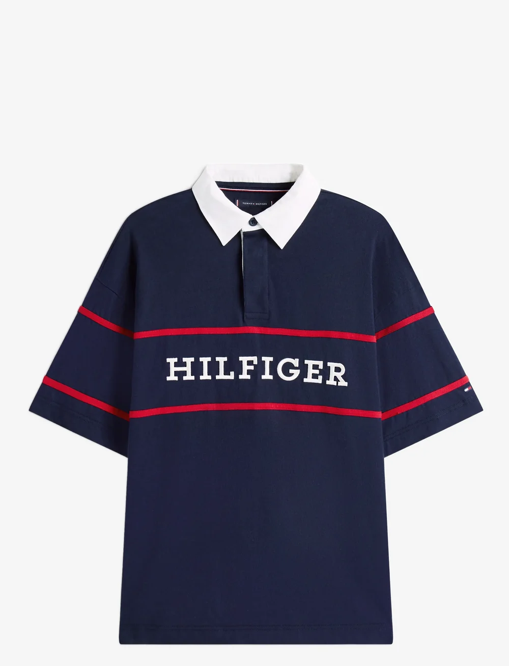 Tommy Hilfiger - AMERICANA COLOURBLOCK SS RUGBY - kortærmede poloer - desert sky - 1