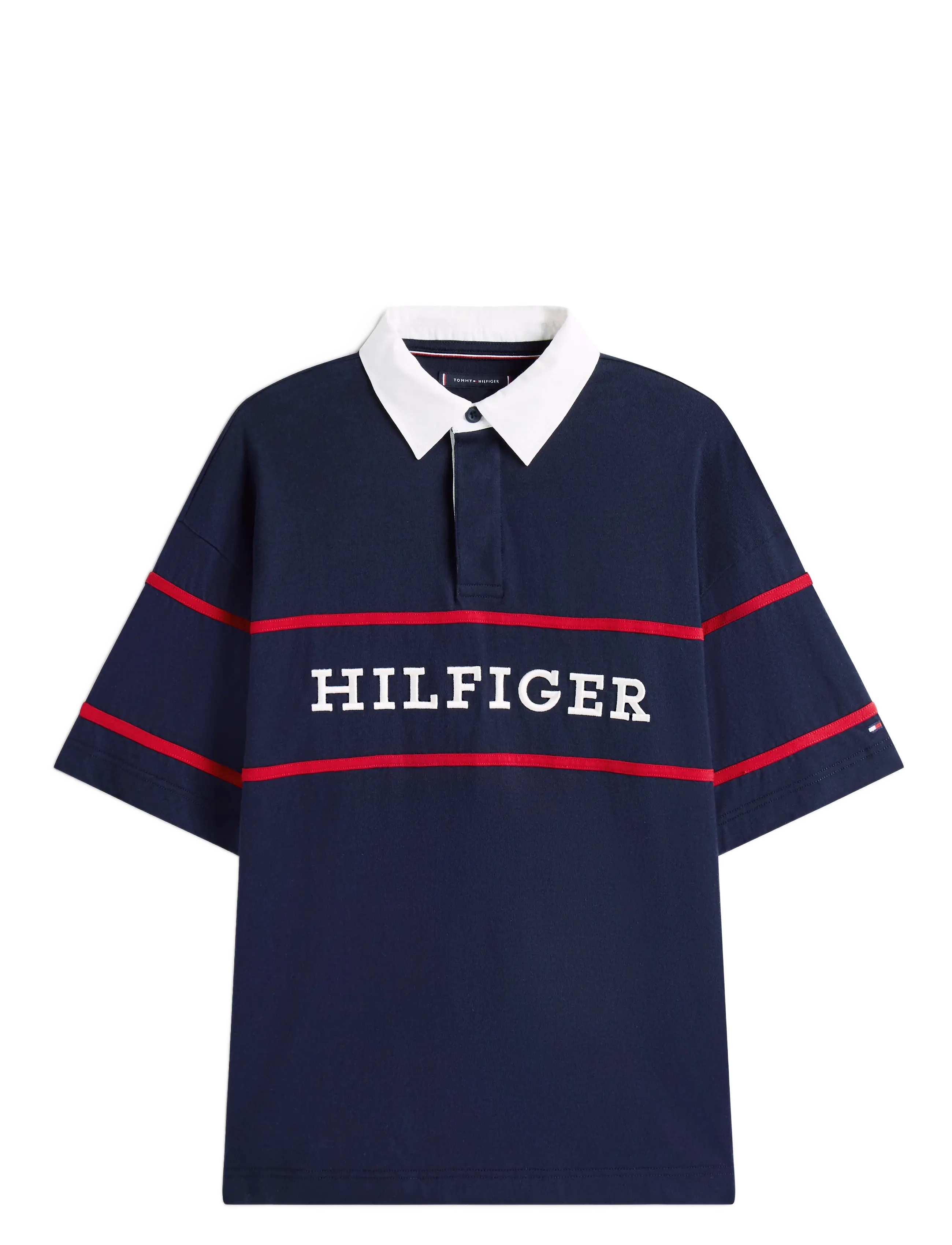 Tommy Hilfiger AMERICANA COLOURBLOCK SS RUGBY - Poloshirts - DESERT SKY / navy