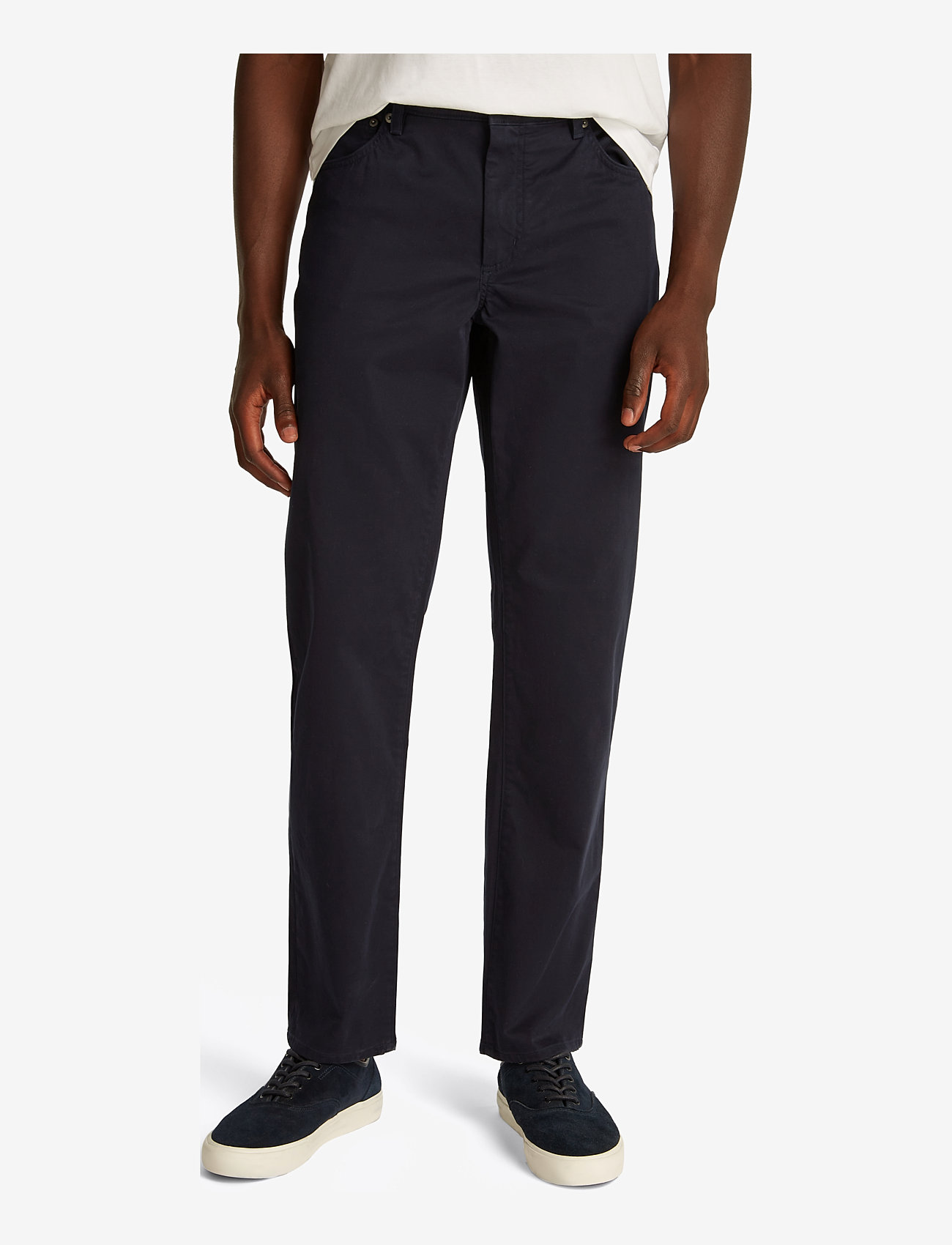 Tommy Hilfiger - DENTON 5PKT COTTON SATIN - chinos - desert sky - 0