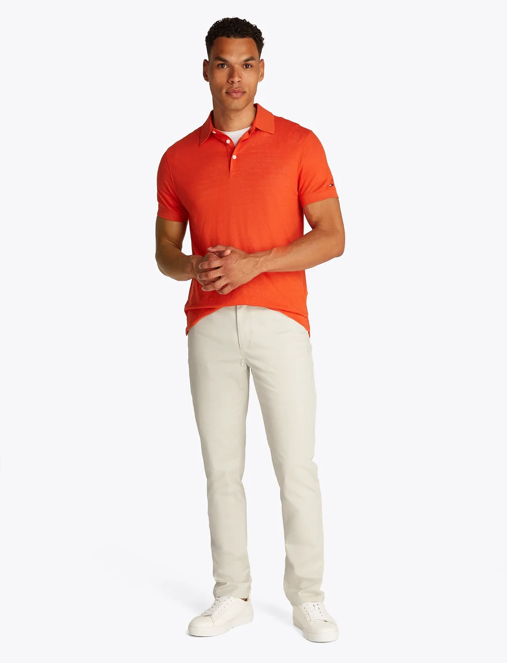 Tommy Hilfiger - DENTON 5PKT COTTON SATIN - chinos - newsprint - 3