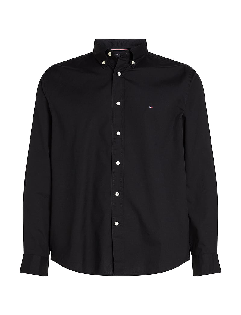 Tommy Hilfiger - CORE FLEX POPLIN SOLID RF SHIRT - basic skjorter - black - 1