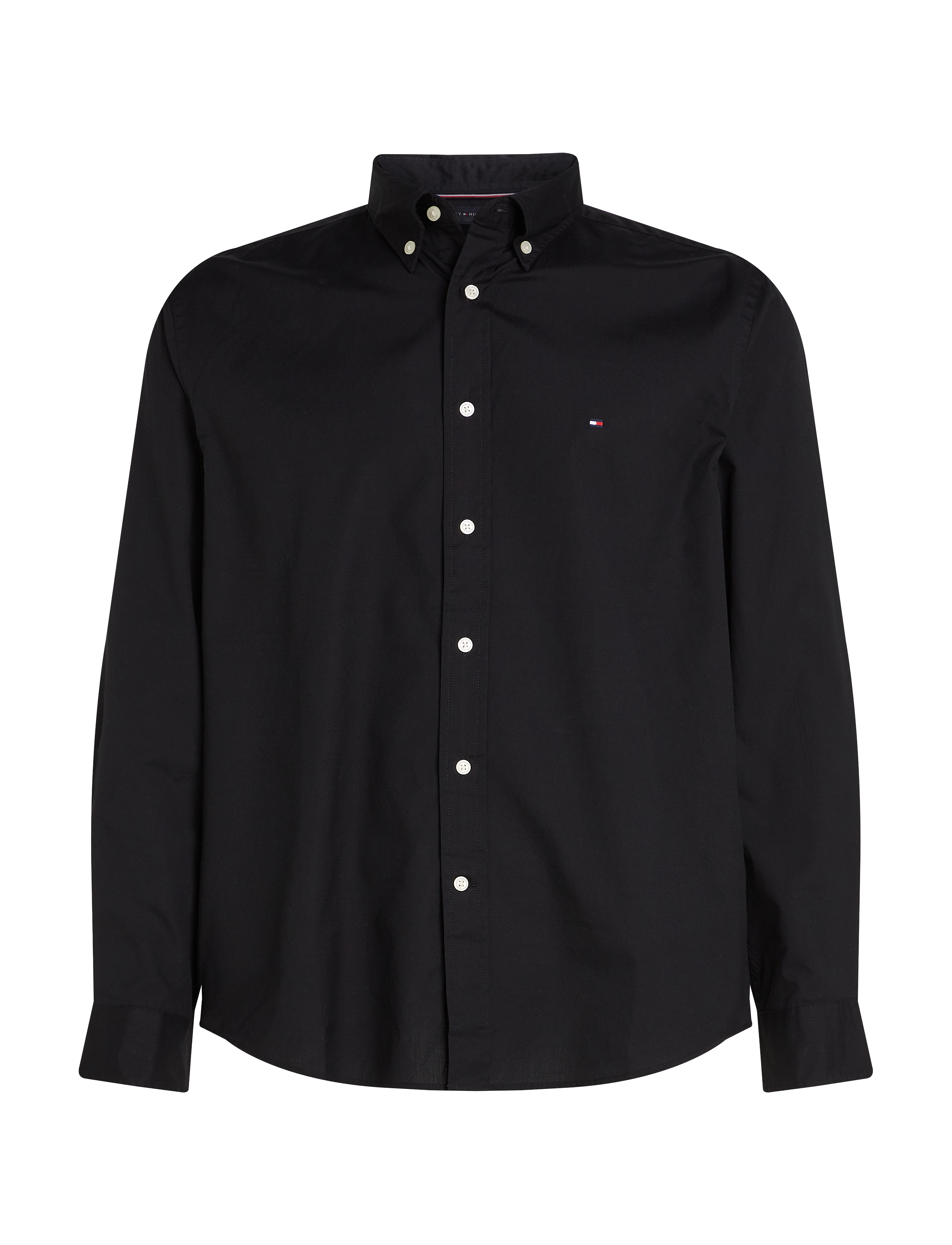 CORE FLEX POPLIN SOLID RF SHIRT - BLACK