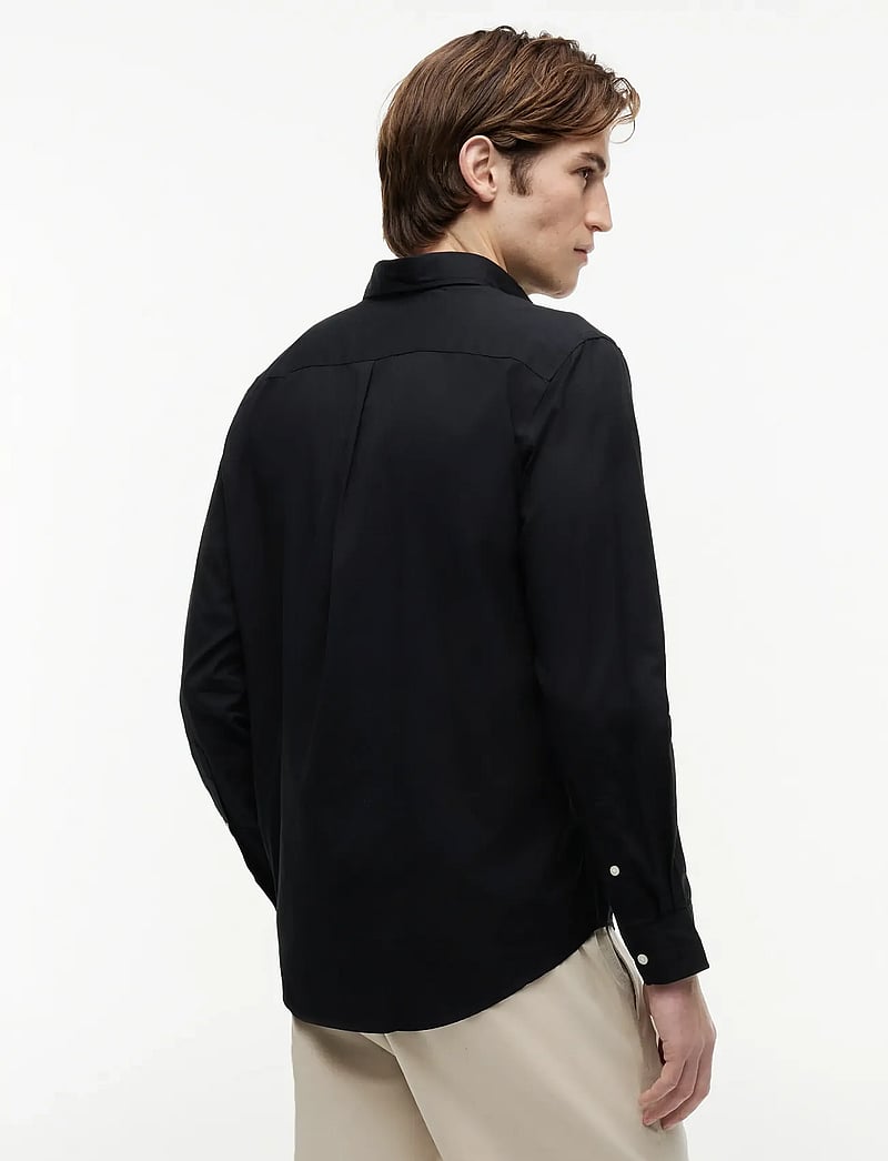 Tommy Hilfiger - CORE FLEX POPLIN SOLID RF SHIRT - casual skjortor - black - 3