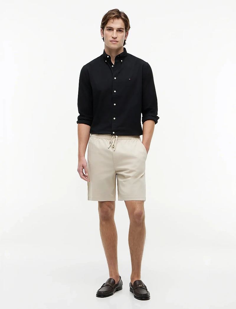 Tommy Hilfiger - CORE FLEX POPLIN SOLID RF SHIRT - casual skjortor - black - 5