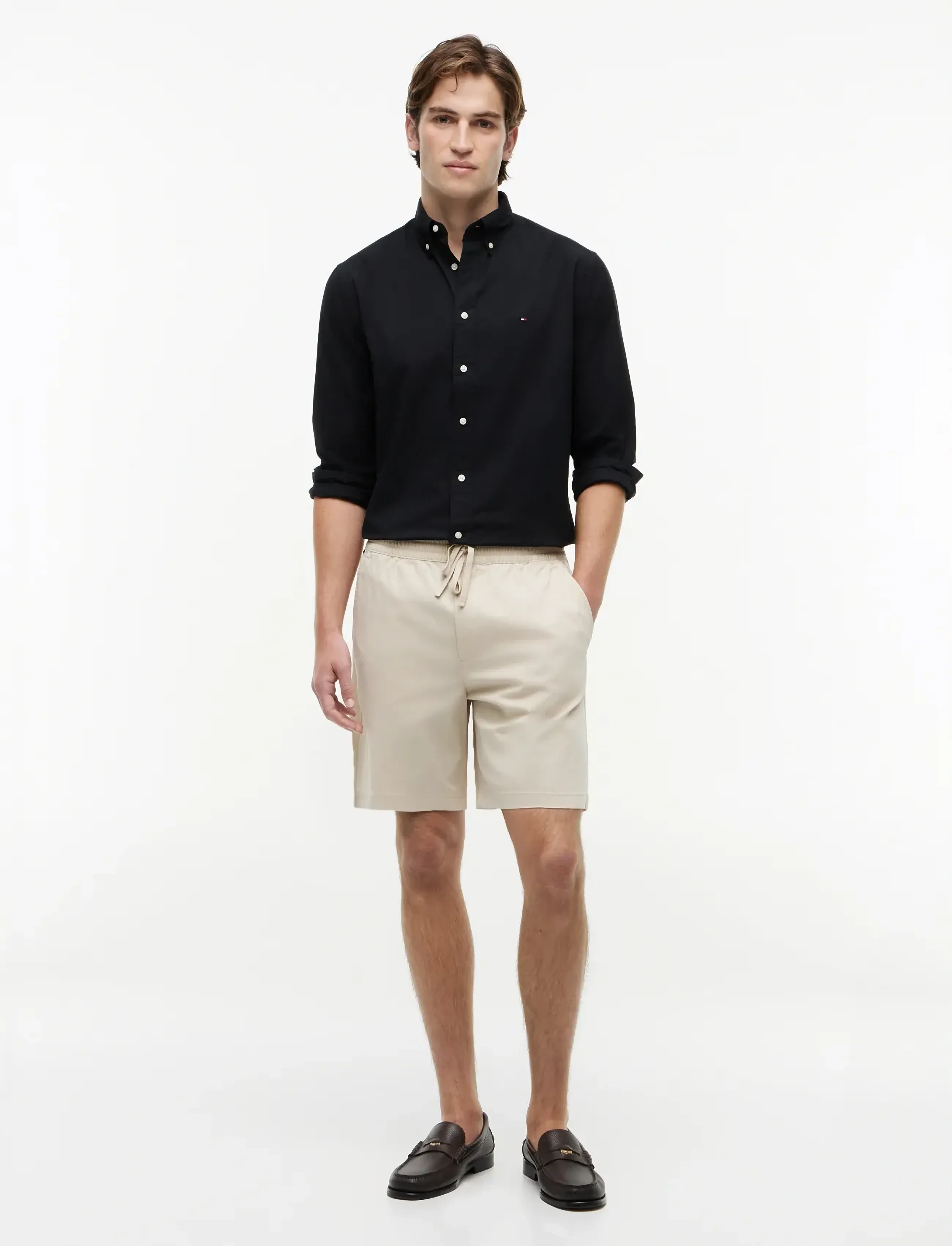 Tommy Hilfiger - CORE FLEX POPLIN SOLID RF SHIRT - casual shirts - black - 5