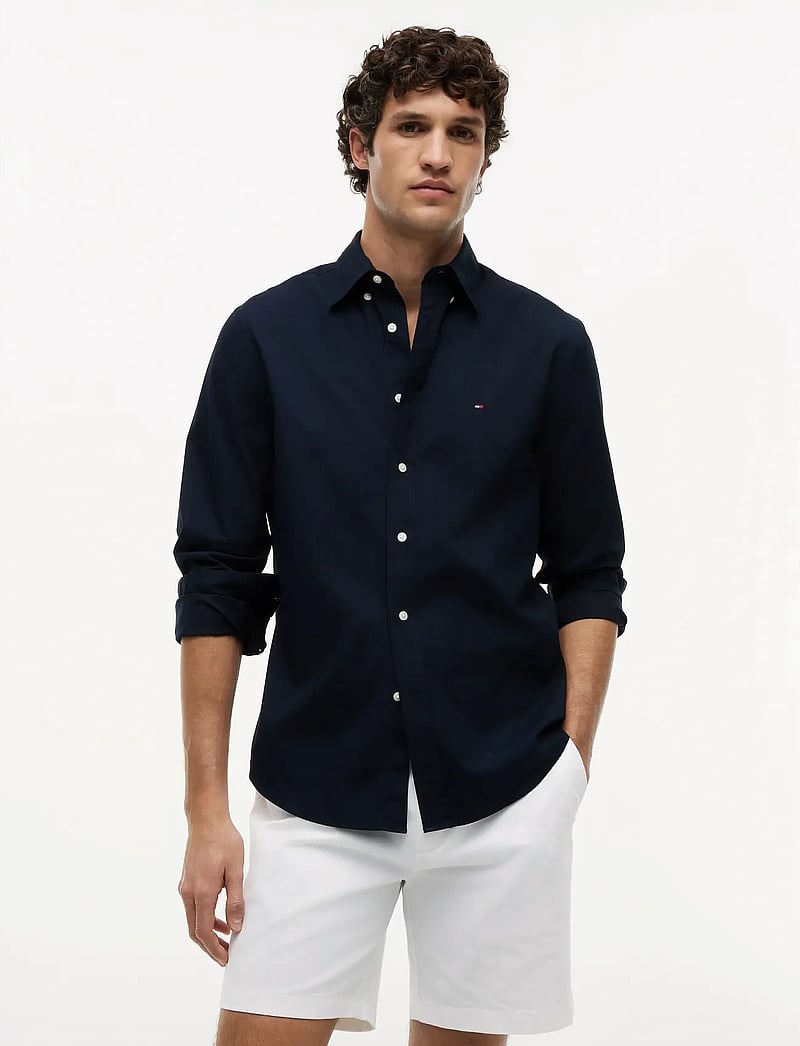 Tommy Hilfiger - CORE FLEX POPLIN SOLID RF SHIRT - chemises décontractées - navy blue - 0