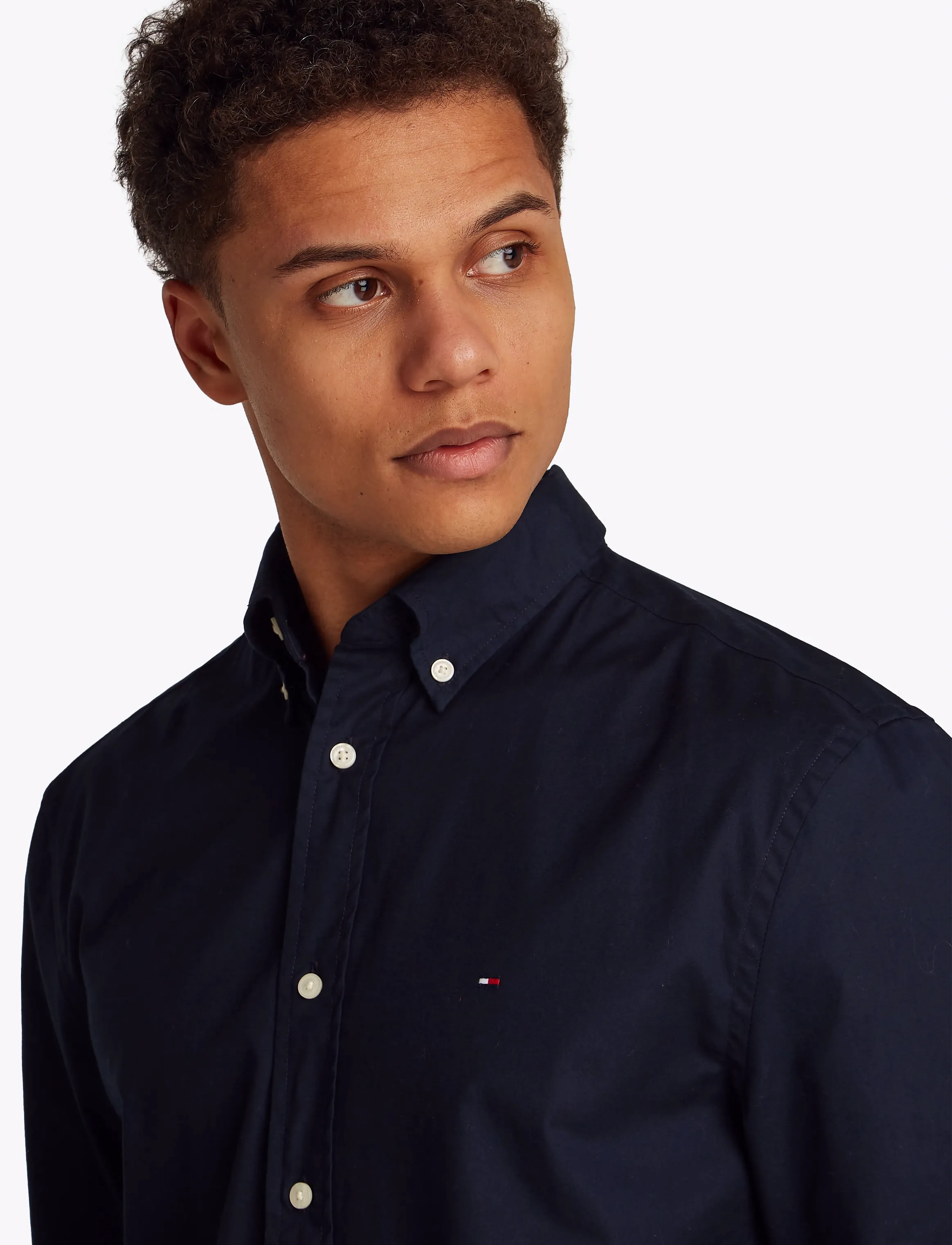 Tommy Hilfiger CORE FLEX POPLIN SOLID RF SHIRT - Chemises - NAVY BLUE / navy