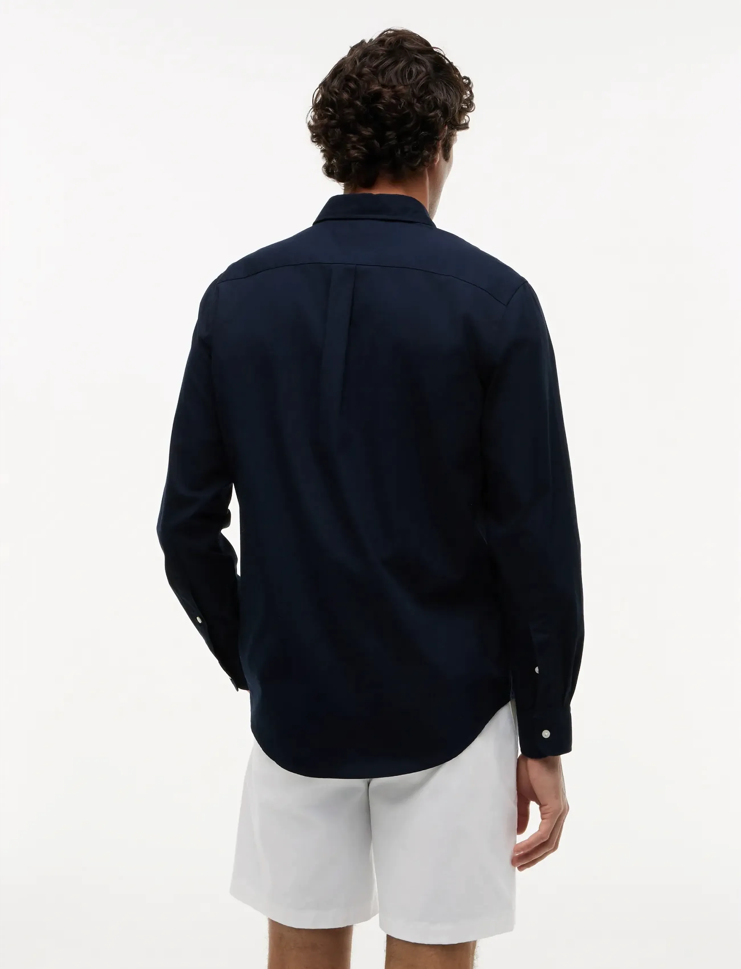 Tommy Hilfiger - CORE FLEX POPLIN SOLID RF SHIRT - vabaajasärgid - navy blue - 3