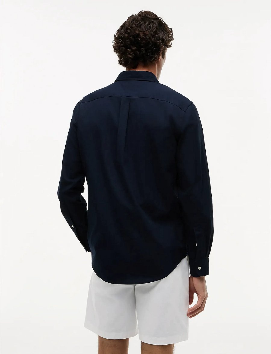 Tommy Hilfiger - CORE FLEX POPLIN SOLID RF SHIRT - vabaajasärgid - navy blue - 3
