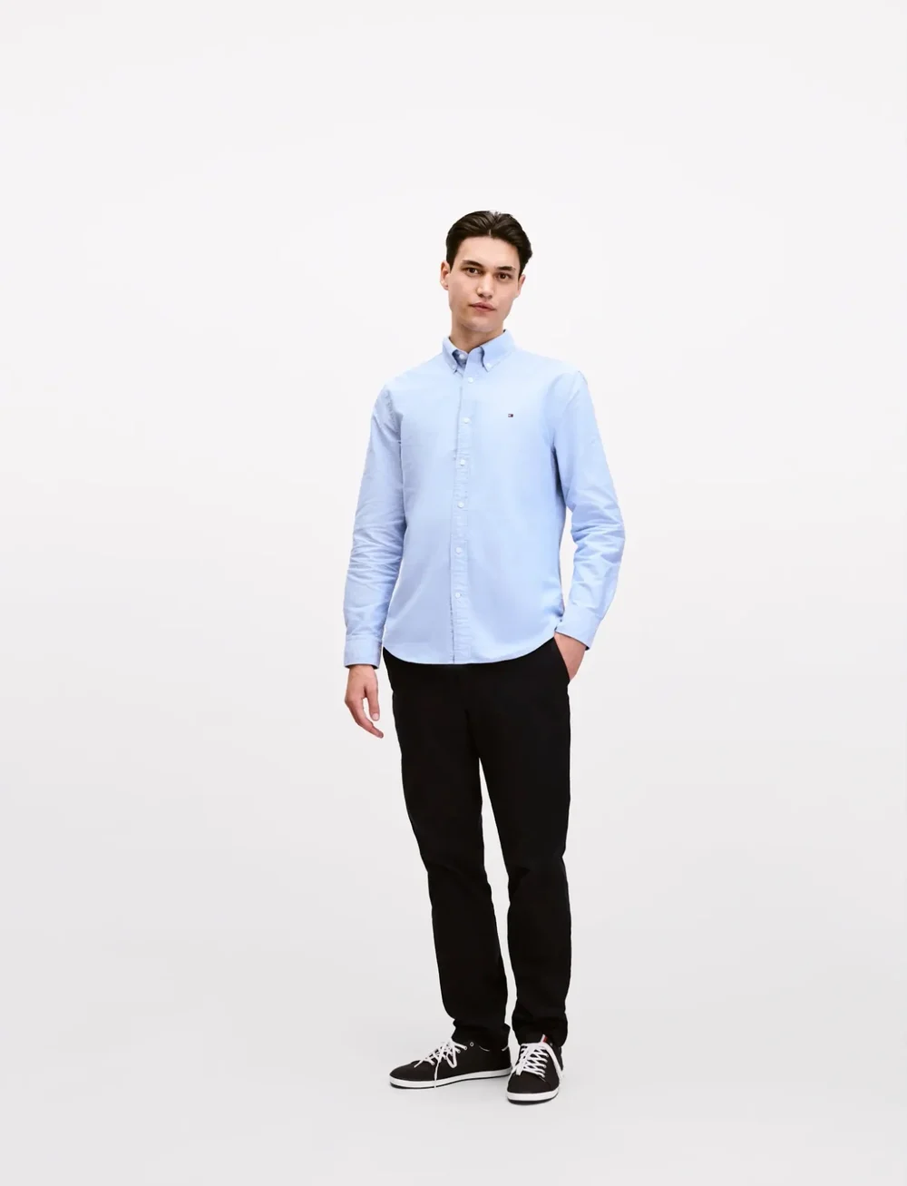 Tommy Hilfiger - CORE FLEX POPLIN SOLID RF SHIRT - casual skjortor - sweet blue - 3