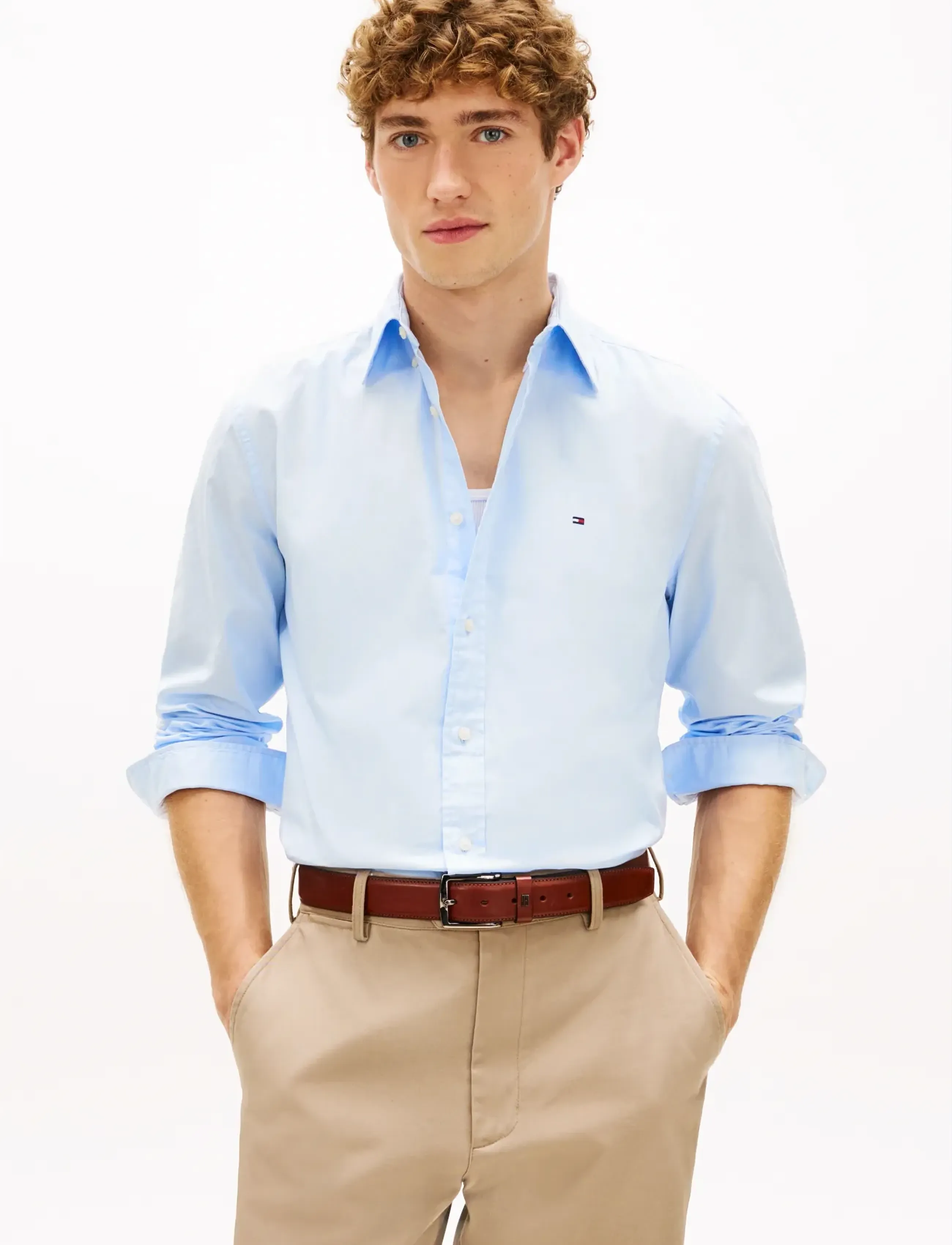 Tommy Hilfiger - CORE FLEX POPLIN SOLID RF SHIRT - basic-hemden - sweet blue - 3