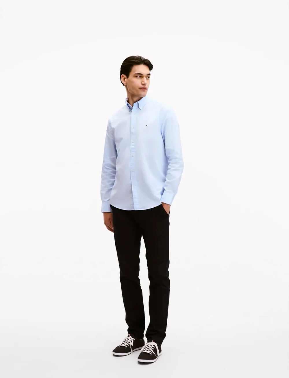Tommy Hilfiger - CORE FLEX POPLIN SOLID RF SHIRT - casual skjortor - sweet blue - 4