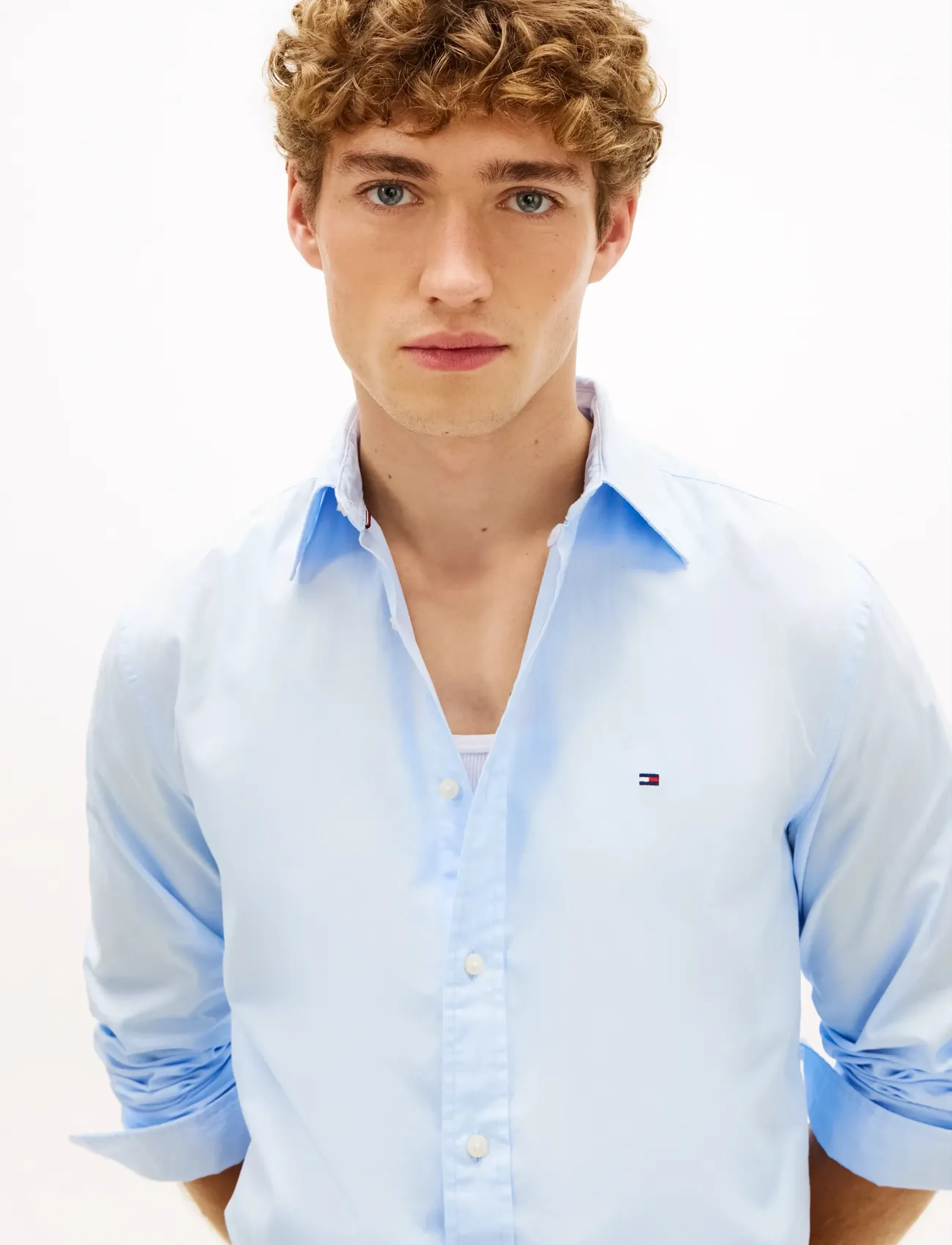 TOMMY HILFIGER Core Flex Poplin Solid Rf Shirt casual skjortor herr – bild 4