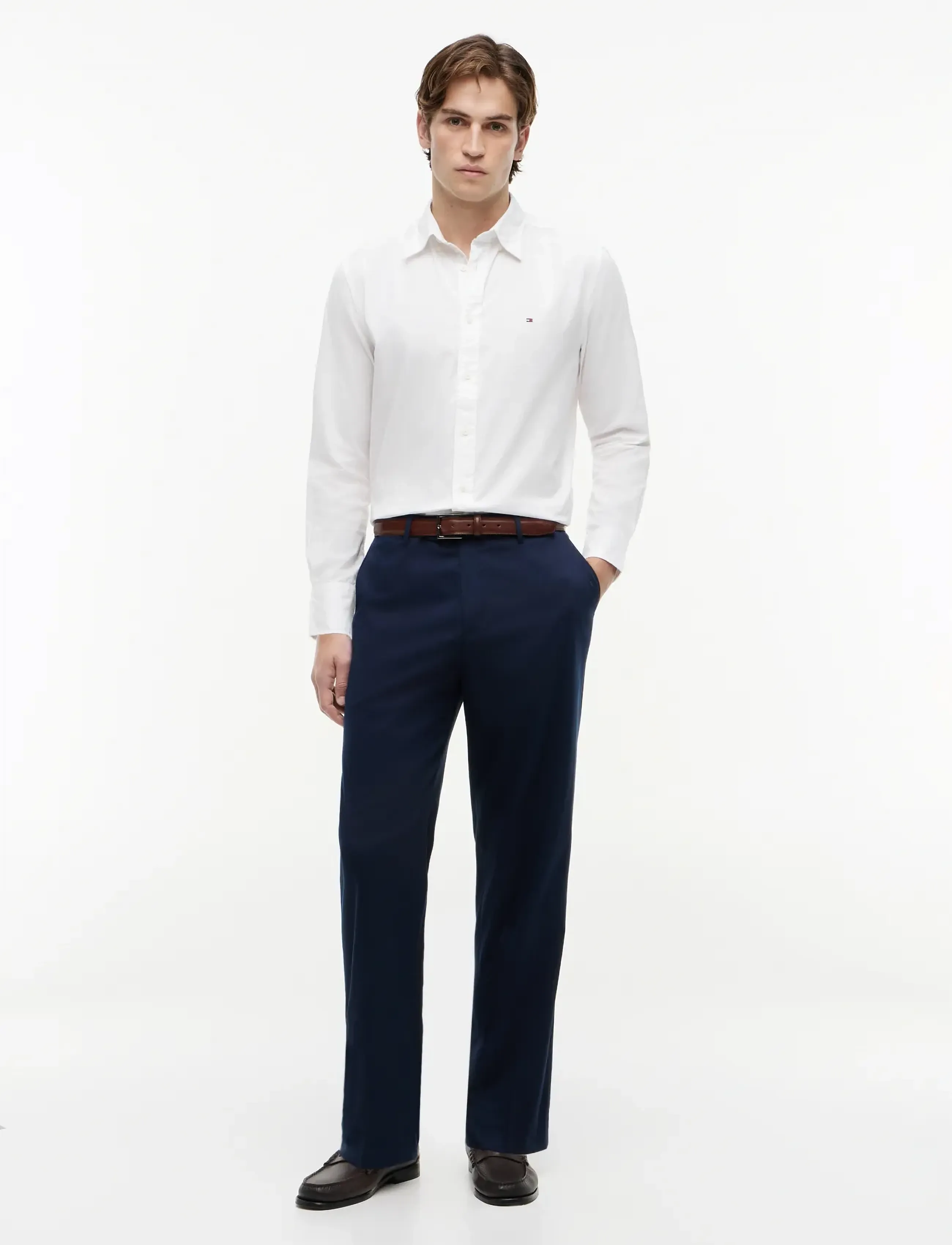 Tommy Hilfiger - CORE FLEX POPLIN SOLID RF SHIRT - basic skjorter - white - 5