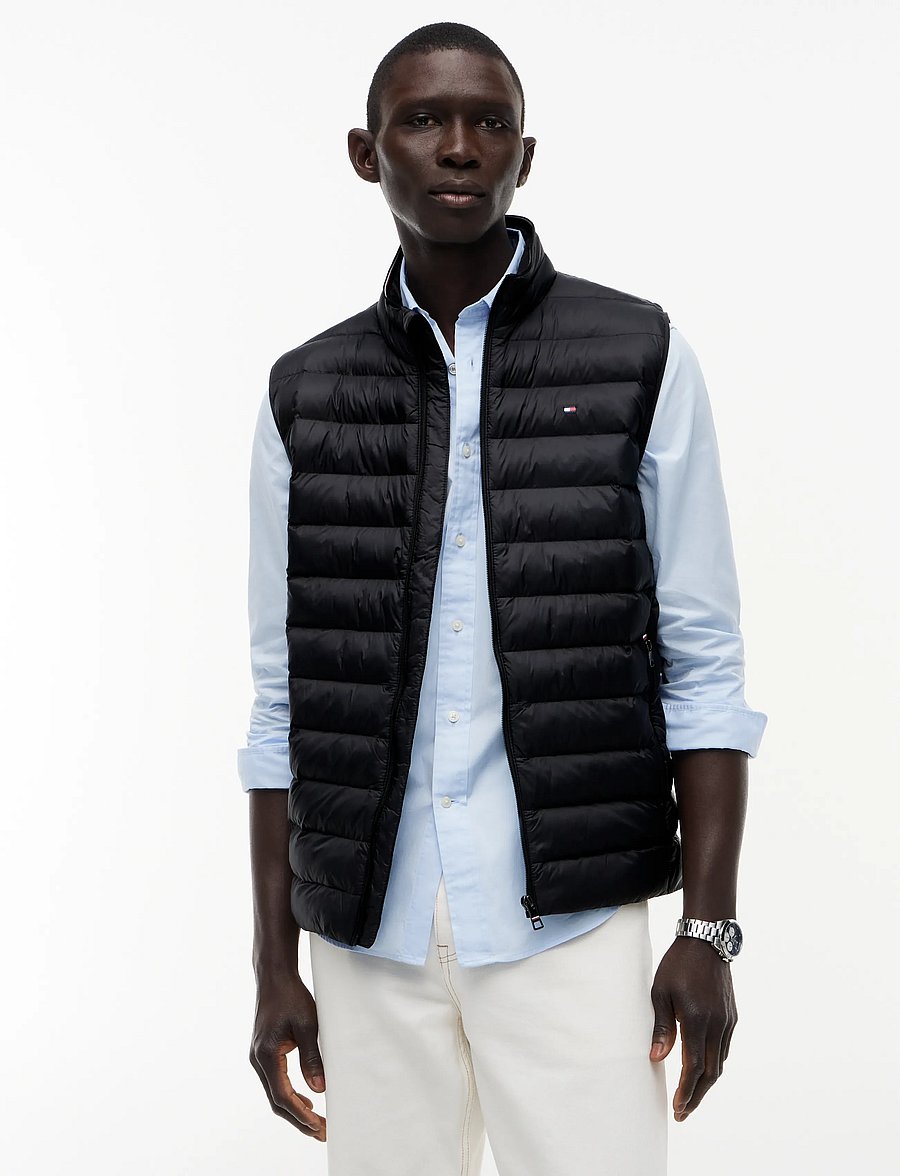 Tommy Hilfiger - CORE PACKABLE RECYCLED VEST - westen - black - 0