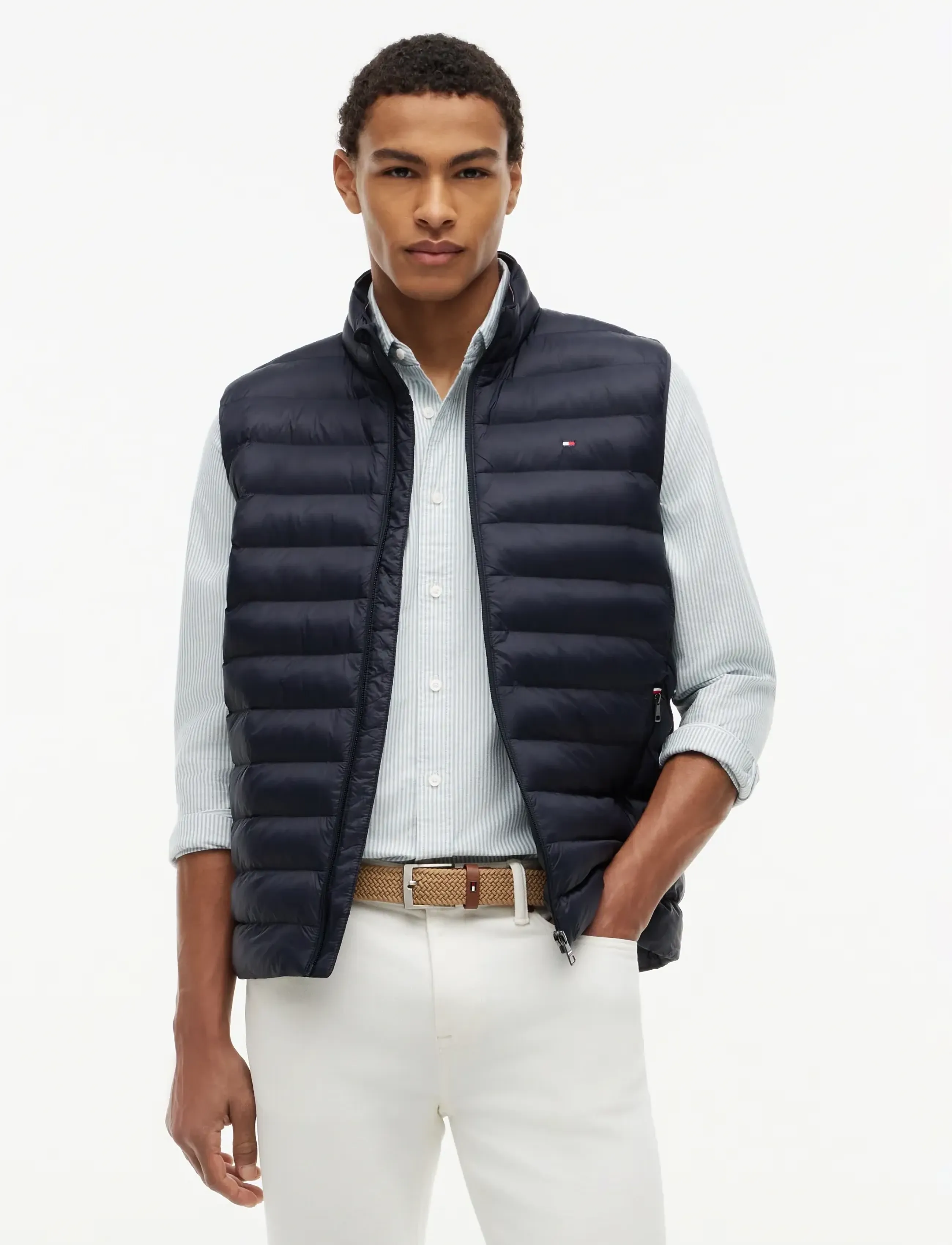 Tommy Hilfiger CORE PACKABLE RECYCLED VEST - Västar - DESERT SKY / navy