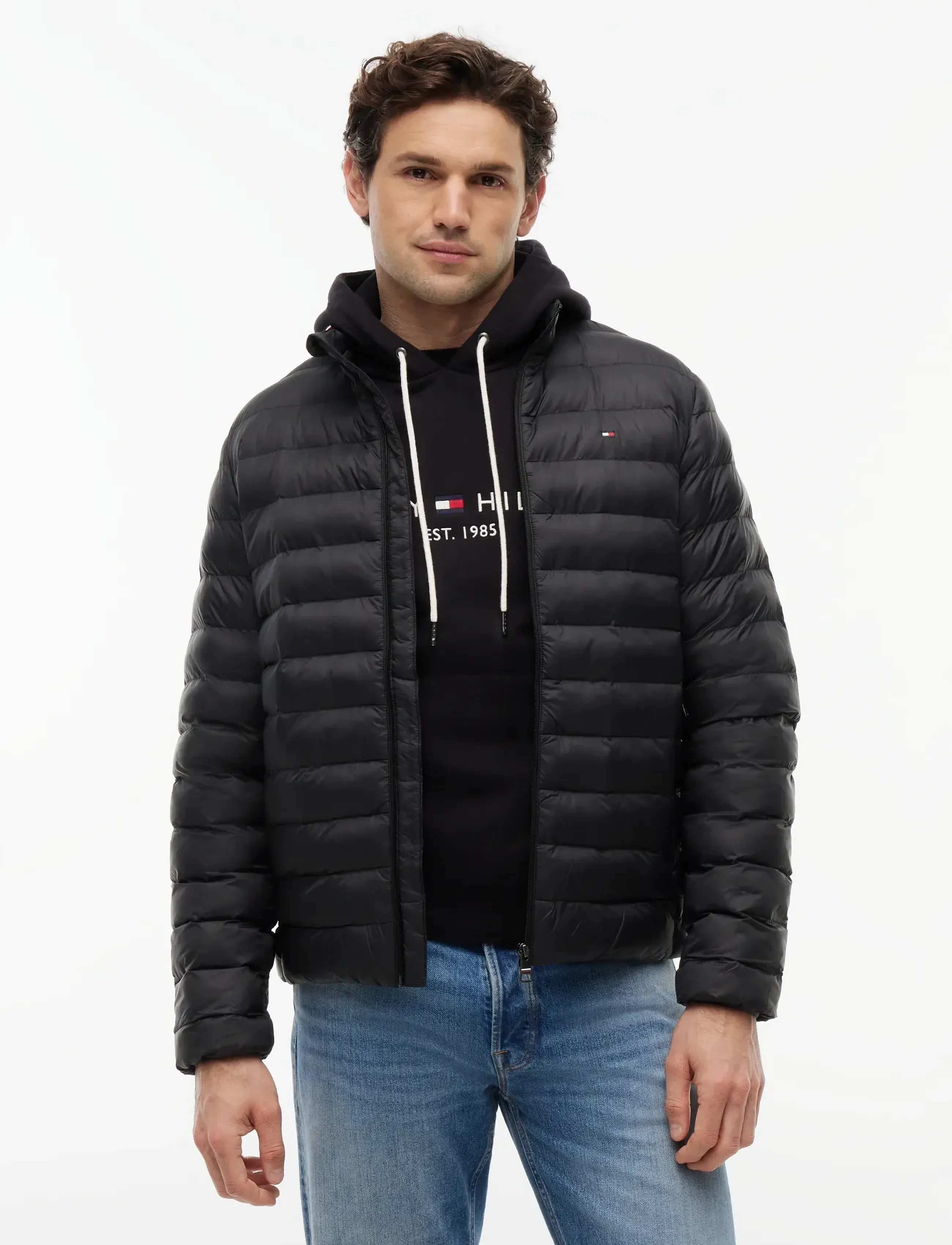 Tommy Hilfiger CORE PACKABLE RECYCLED JACKET - Daunenjacken - BLACK / black