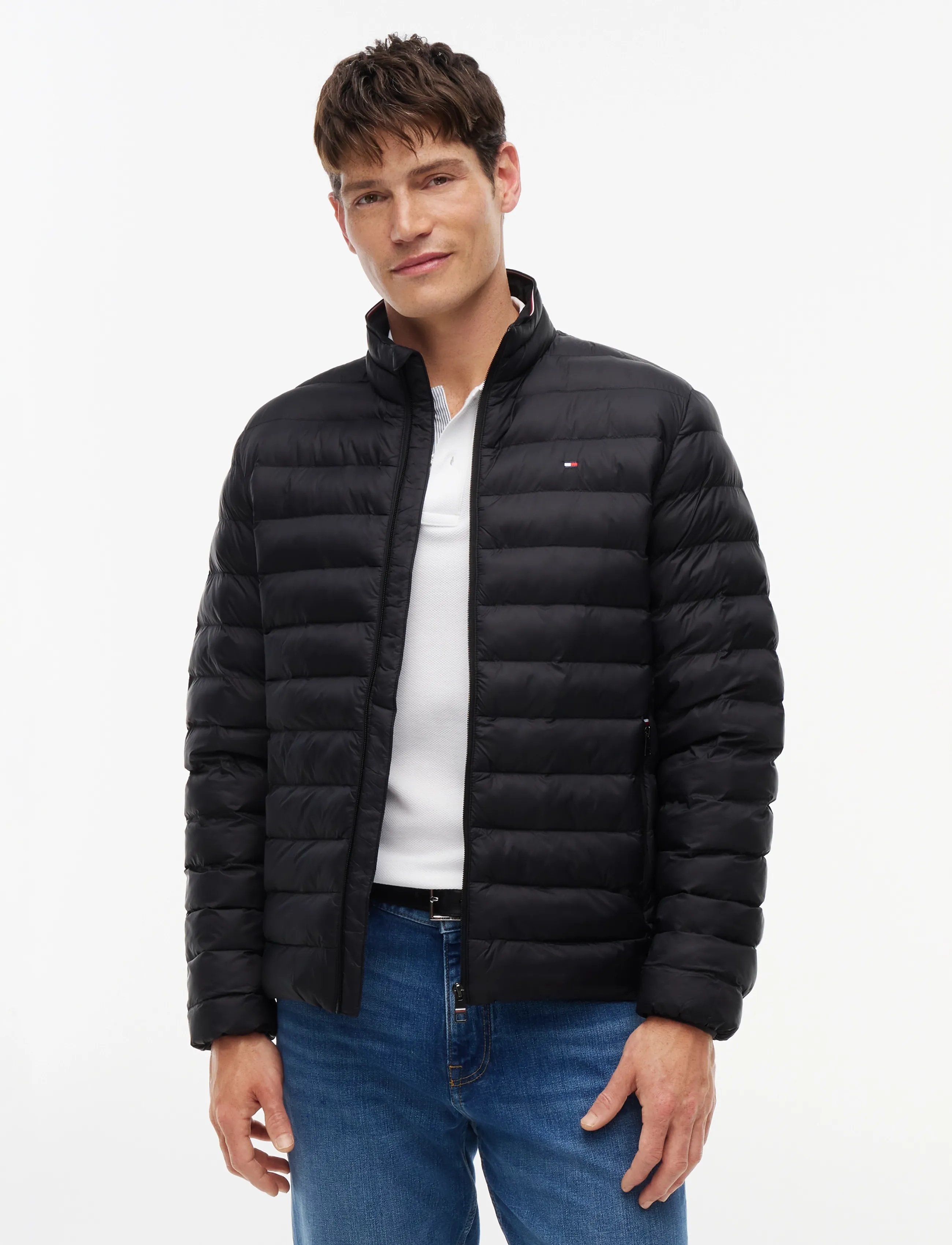 Tommy Hilfiger CORE PACKABLE RECYCLED JACKET - Designers - BLACK / black