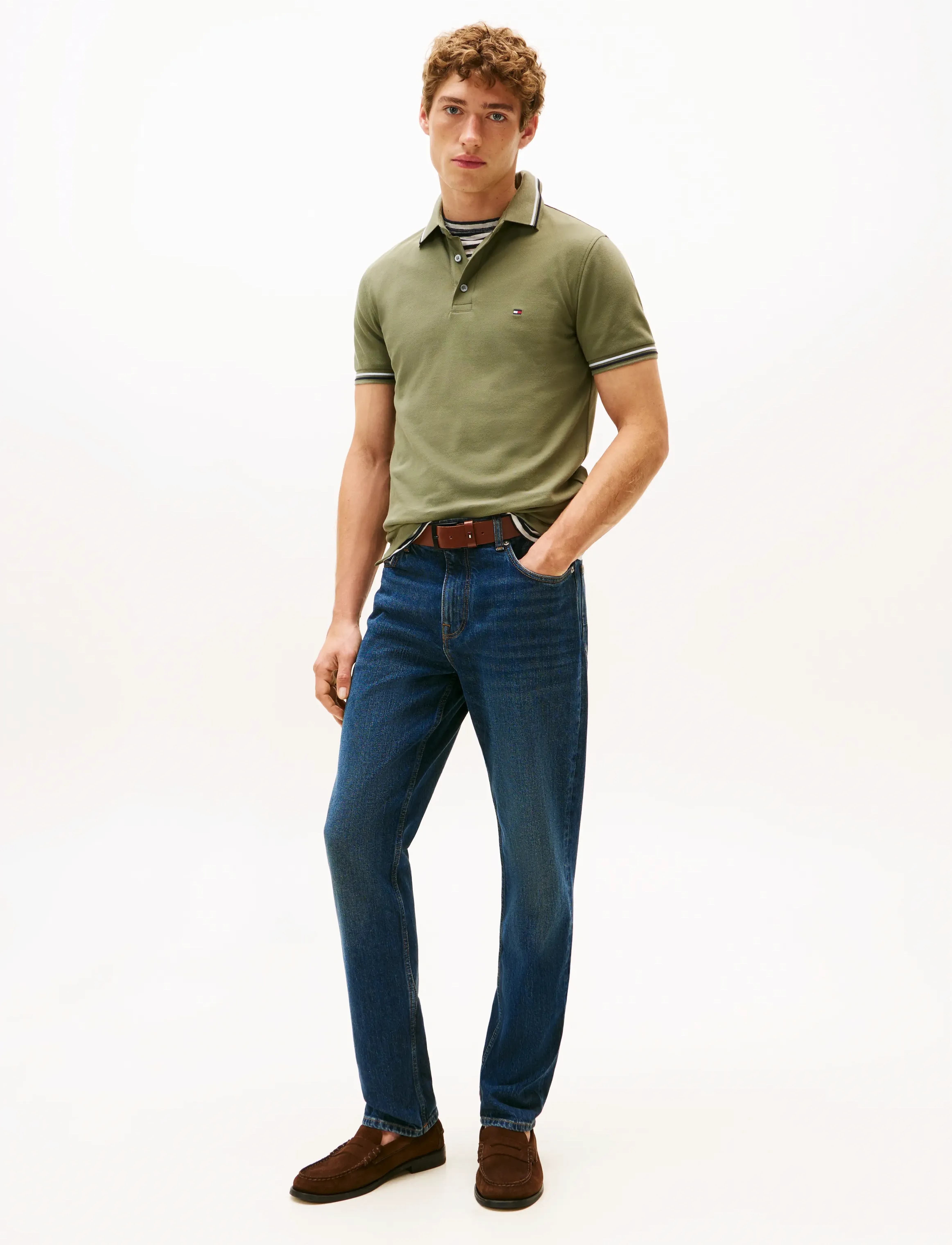 Tommy Hilfiger - TIPPED SLIM FIT SEASONAL POLO - battle green - 3