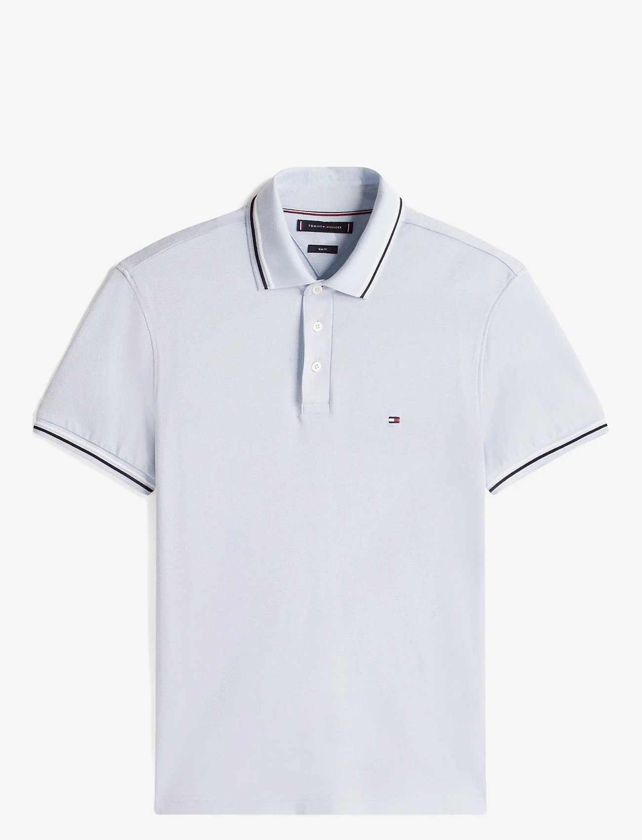 Tommy Hilfiger - TIPPED SLIM FIT SEASONAL POLO - kortärmade pikéer - breezy blue - 1