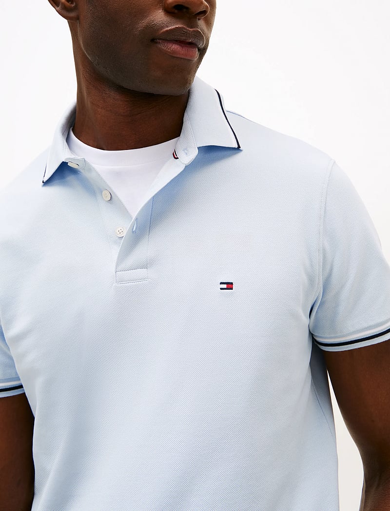 Tommy Hilfiger - TIPPED SLIM FIT SEASONAL POLO - kortärmade pikéer - breezy blue - 4